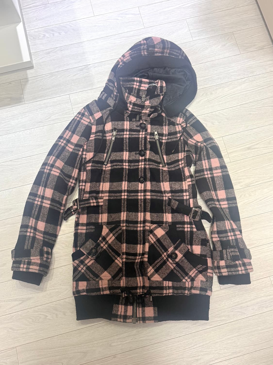 체크 코트 / 모리걸 갸루 라떼갸루 히메갸루 오네갸루 로걀 상품이미지1