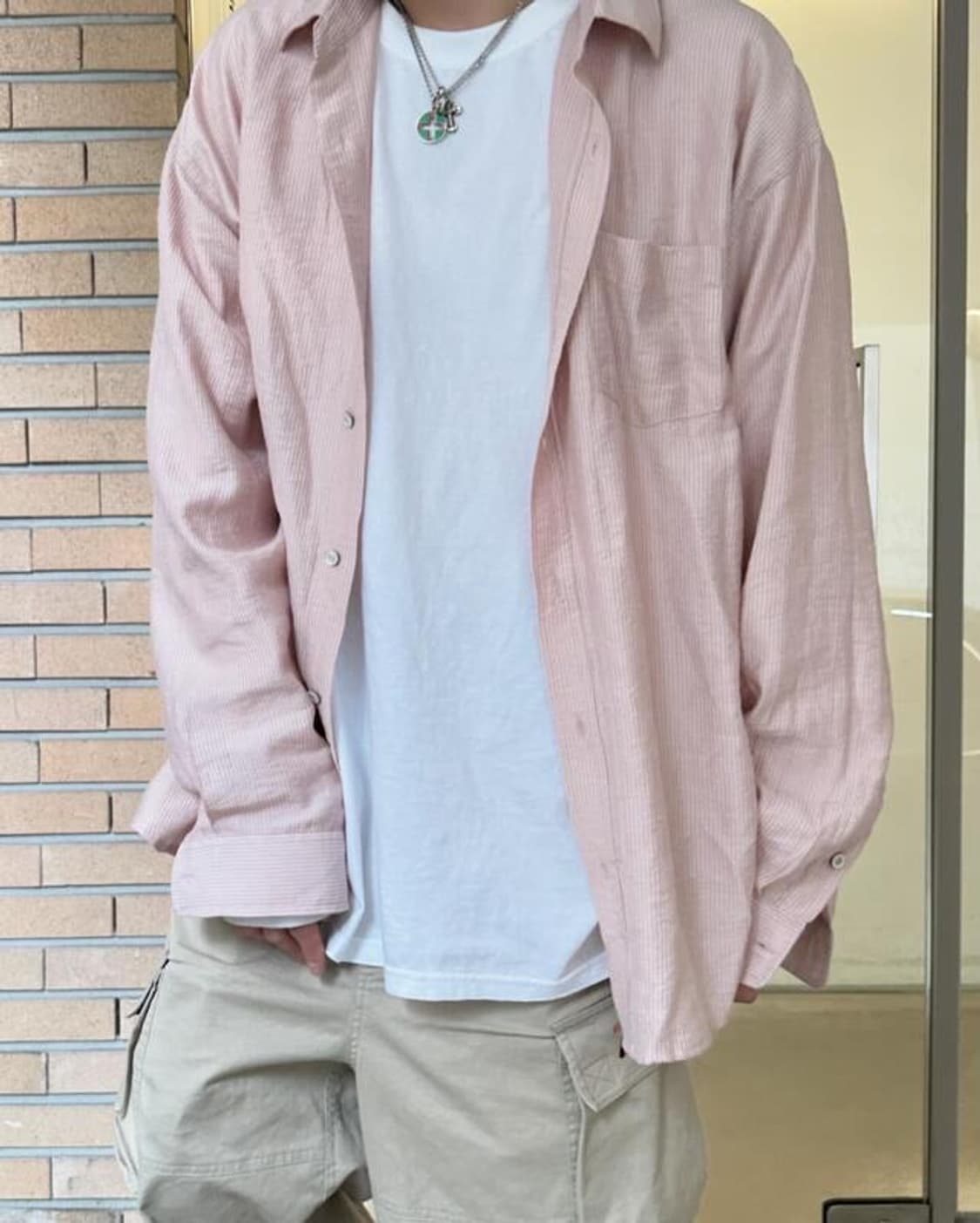 [OS] untitled ideal 썬데이셔츠 핑크 상품이미지1