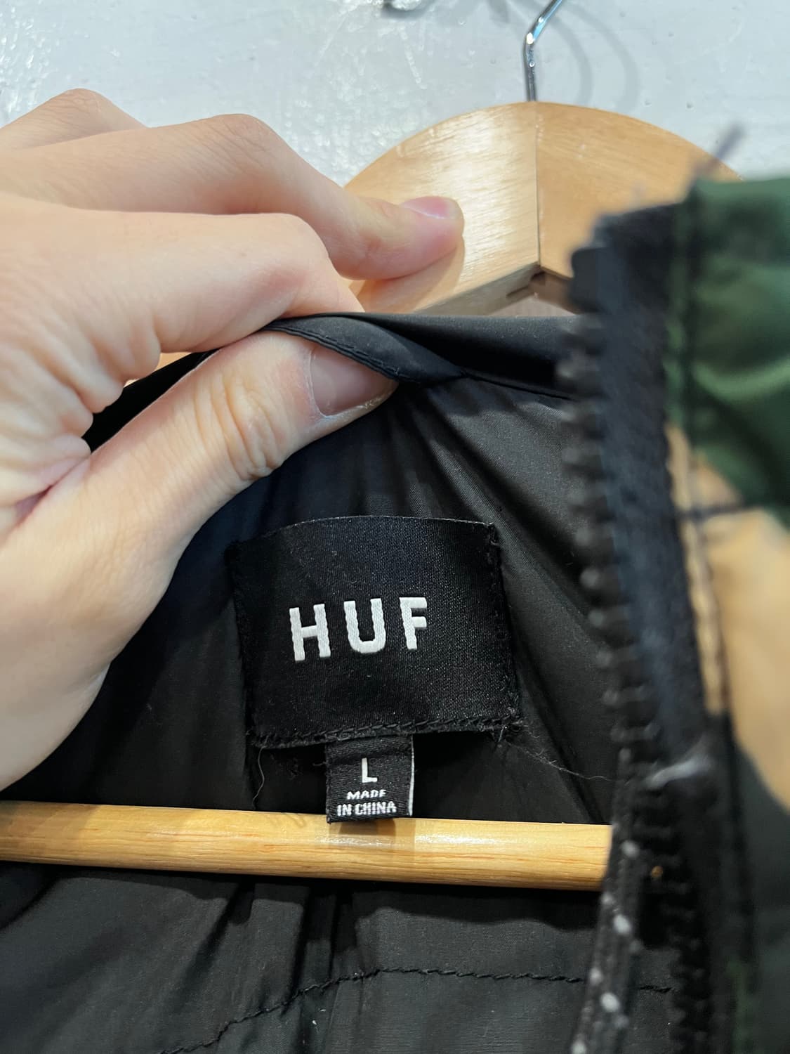 HUF 허프 카모플라쥬 아노락 패딩 L 상품이미지7