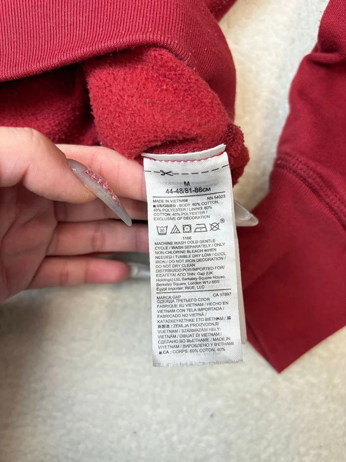 갭 스펠아웃 시그니처 로고 후드티 A1638 상품이미지6