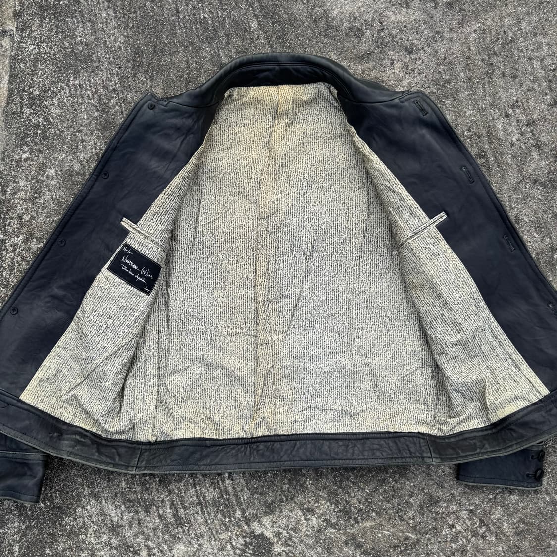 [M] 07aw Number Nine 넘버나인 웨스턴 레더 자켓 상품이미지2