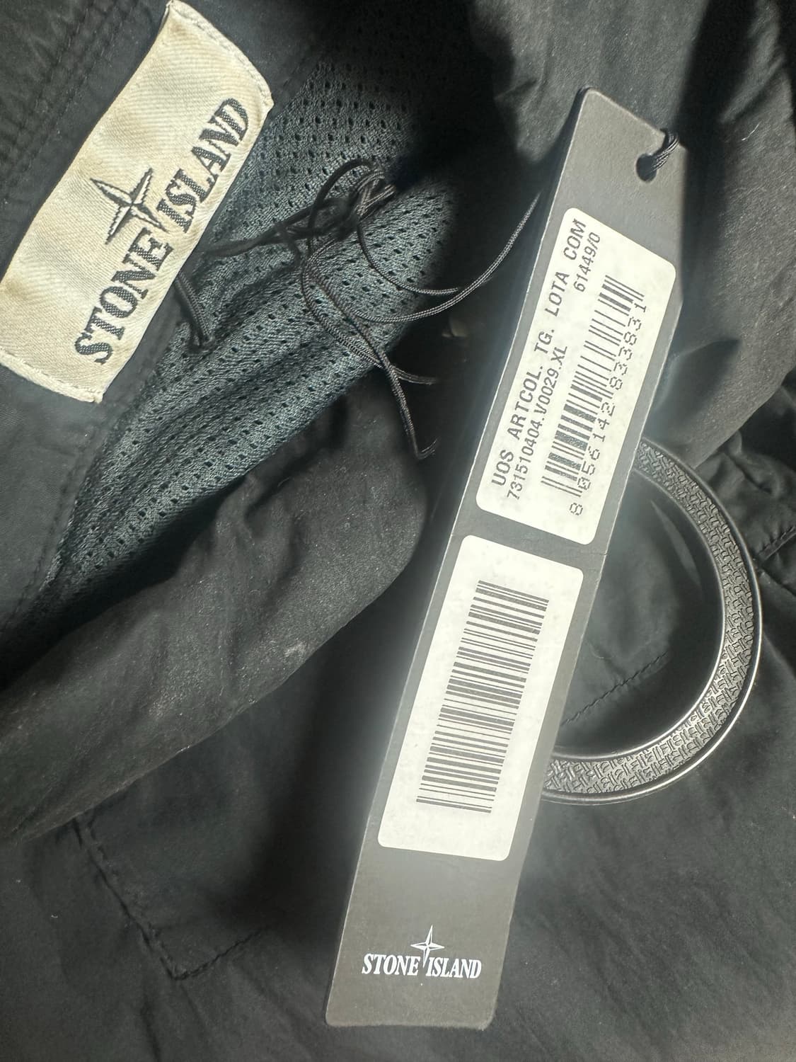 스톤아일랜드 와펜 오버셔츠 자켓 20fw 블랙 xl 집업 상품이미지3