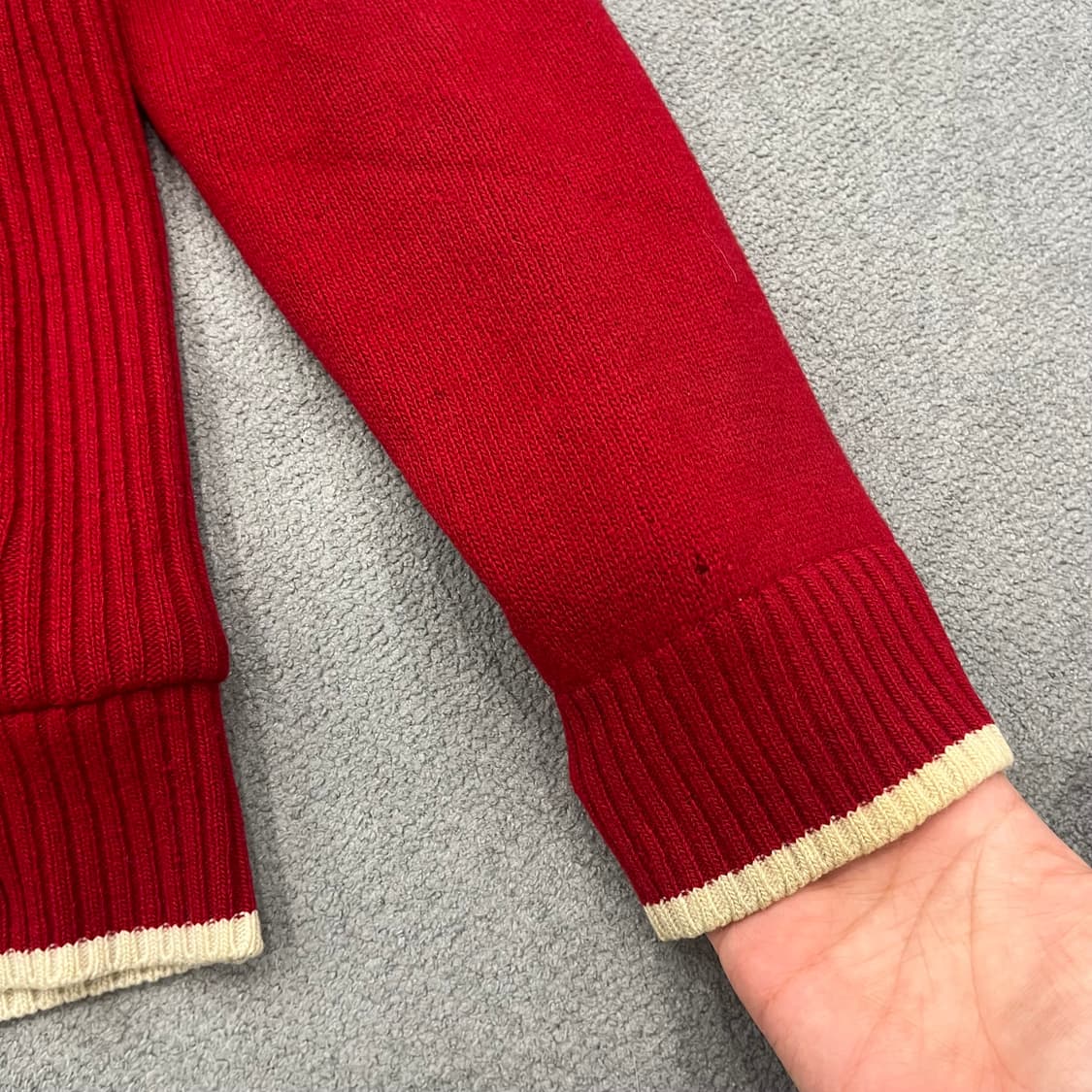 90 헤지스 골프 울 니트 후드 집업 상품이미지4