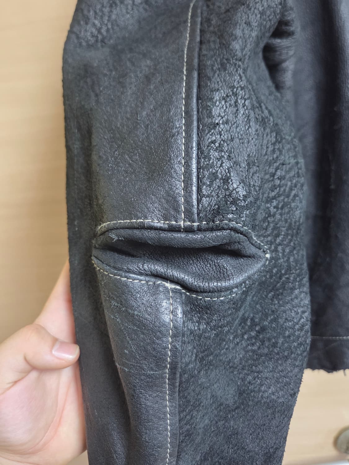 2size) minus leather jacket 상품이미지3