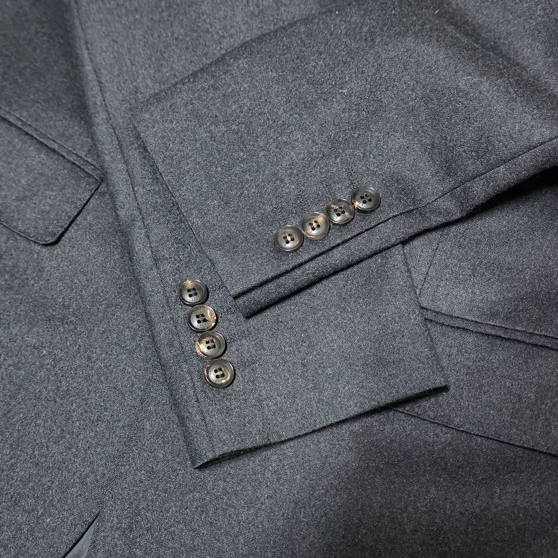 [95] 바쏘 BASSO REDA 이태리 슬림핏 울 자켓 다크그레이 상품이미지6