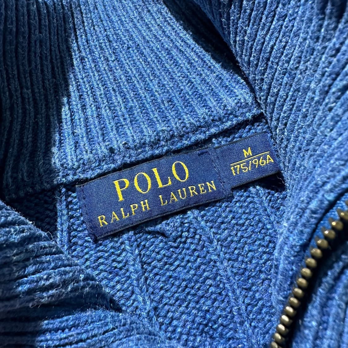 폴로 랄프로렌 실크 하프집업 케이블 니트 상품이미지5