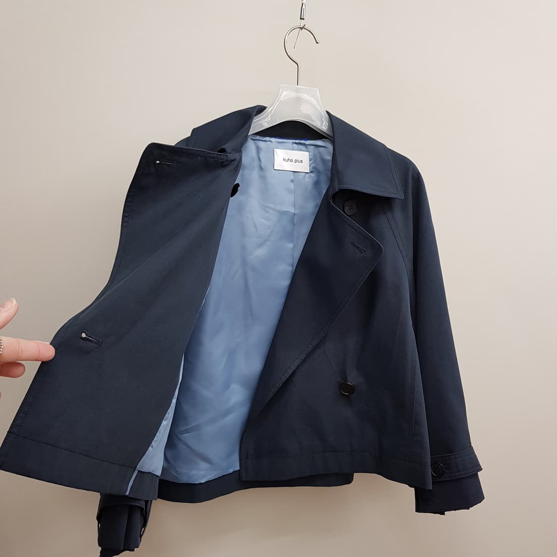 구호플러스 2022 트렌치 스타일 숏 자켓 F사이즈 상품이미지5