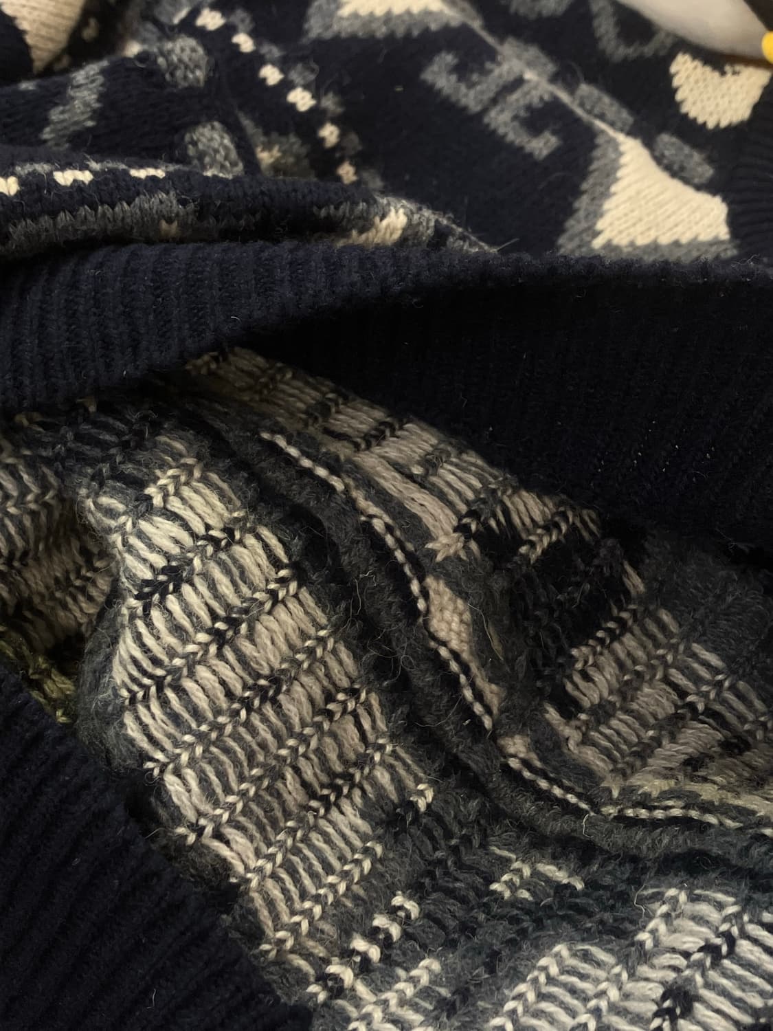빈티지 무늬 니트 네이비 #csz2328 상품이미지7