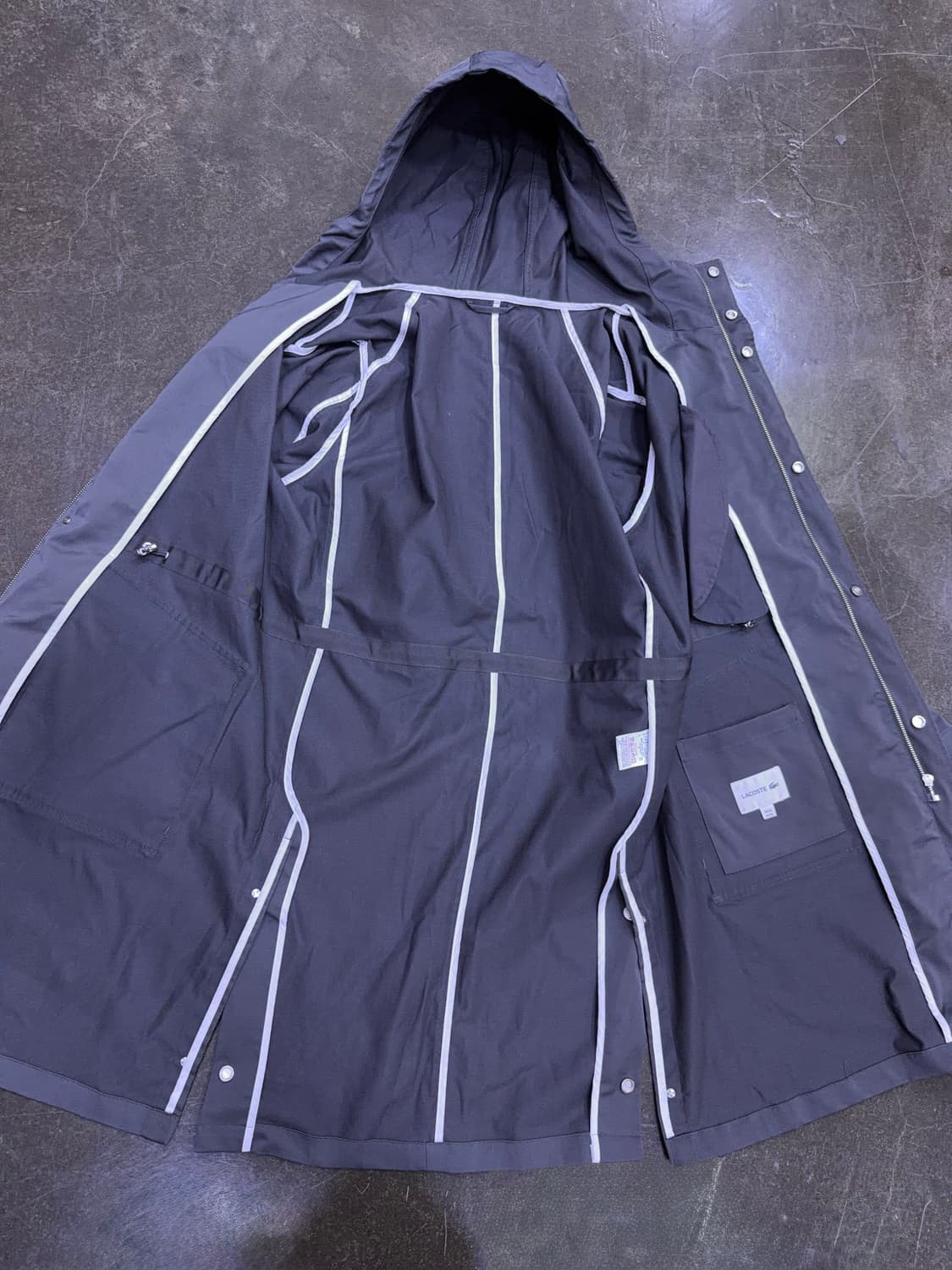 라코스테 사파리 후드 코트 그레이 M 상품이미지7