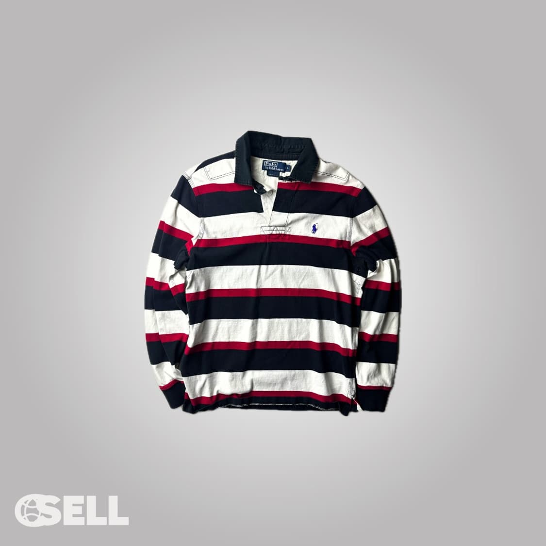 폴로 스트라이프 럭비 긴팔티 상품이미지1