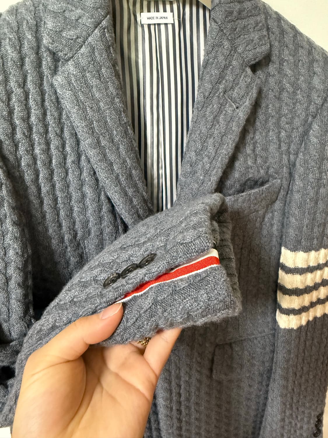 케이블 니트 블레이저 상품이미지2