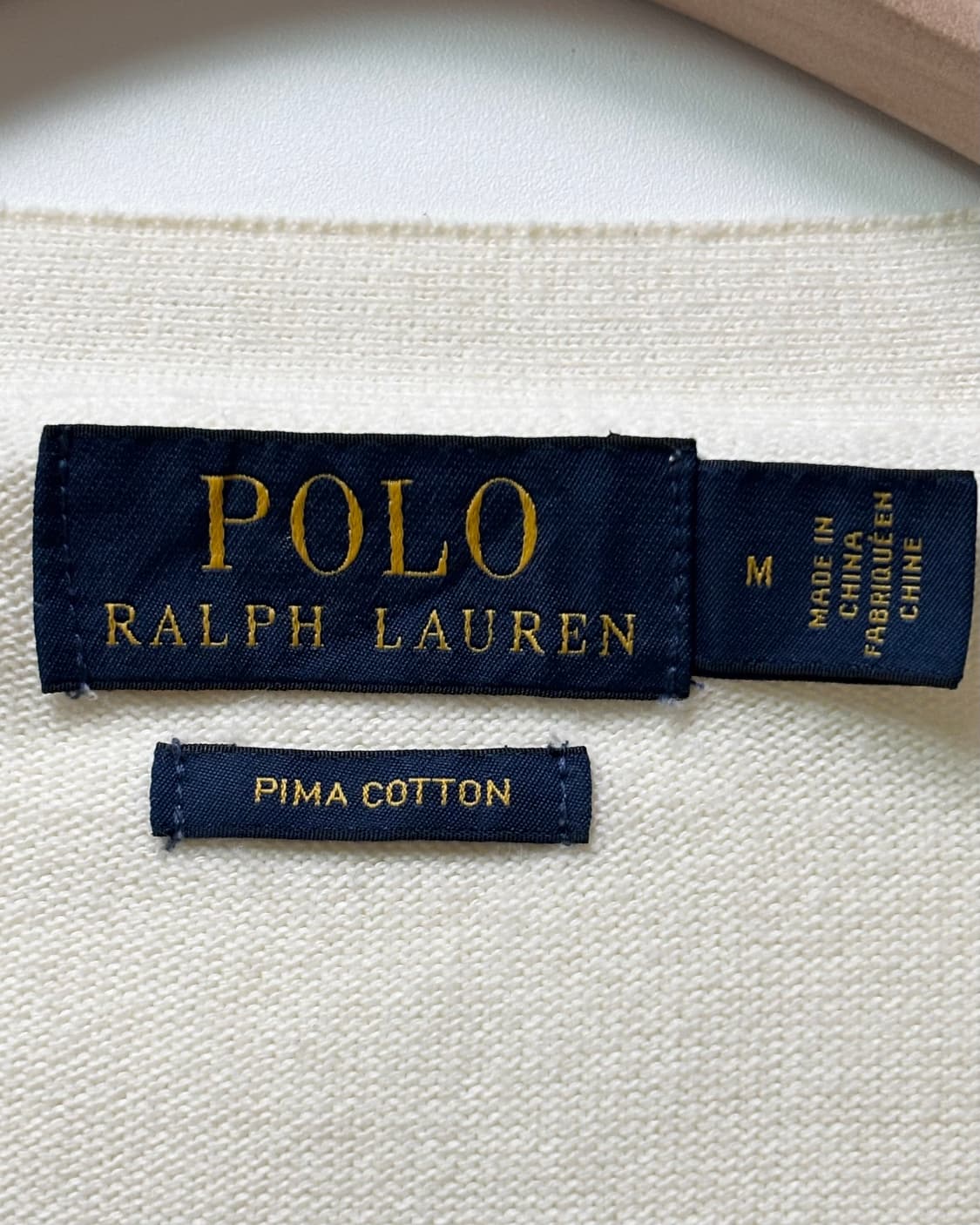Polo 폴로 랄프로렌 신형 피마코튼 아이보리컬러 브이넥 가디건  상품이미지7