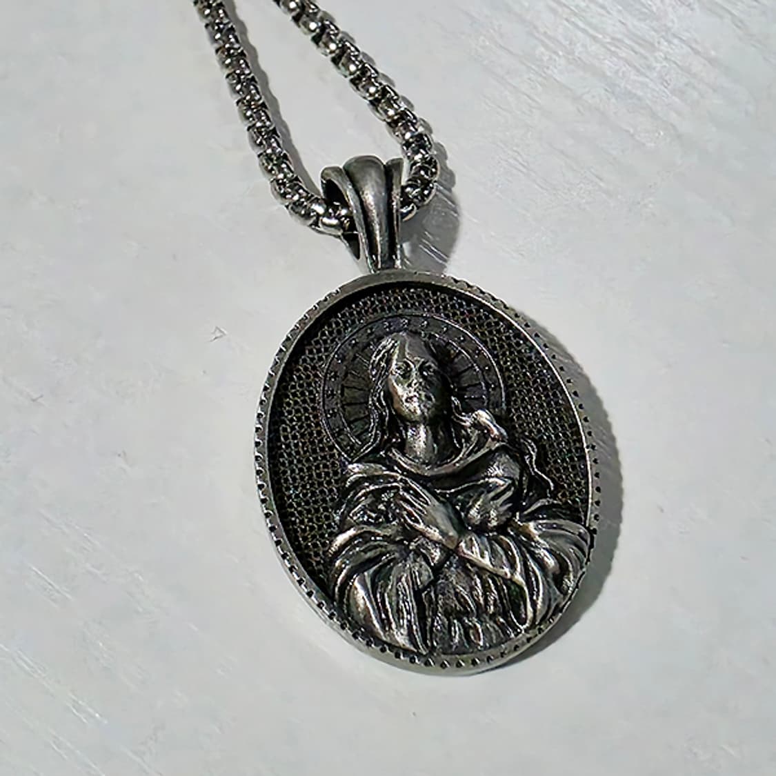 𝓥𝓲𝓻𝓰𝓲𝓷 𝓜𝓪𝓻𝔂 남자 목걸이 상품이미지2