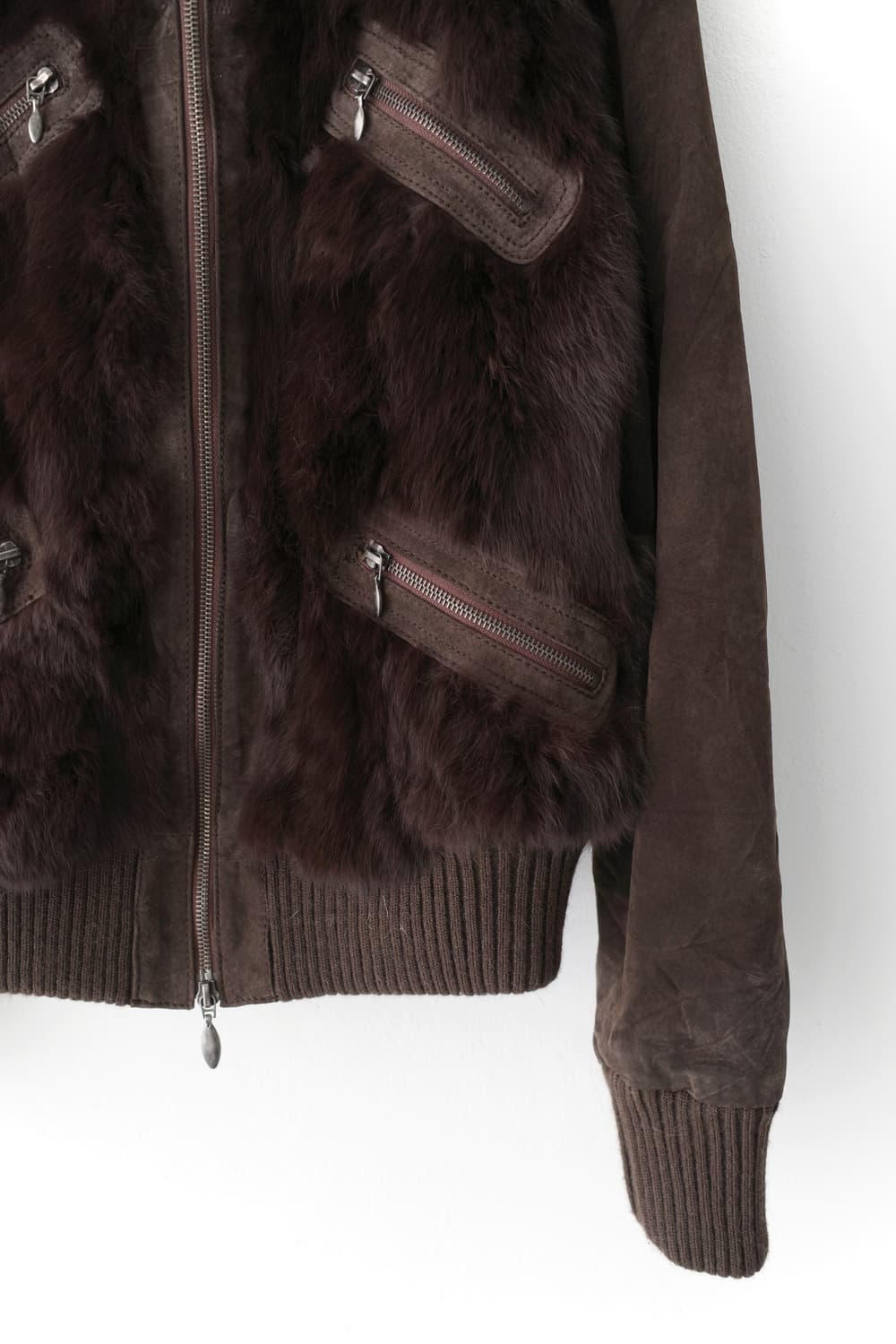 fox fur suade jacket 상품이미지4