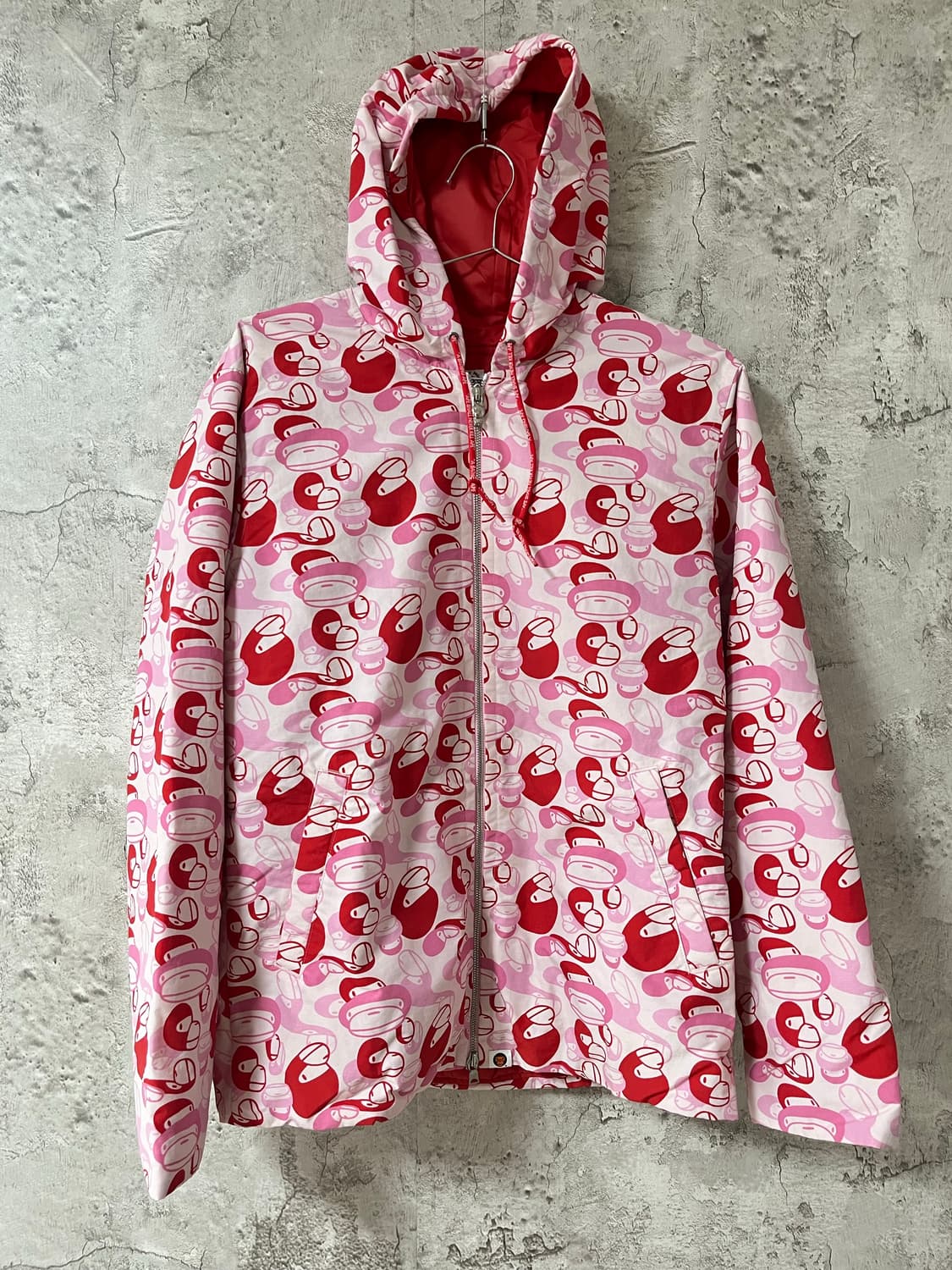 베이프 2005년도 마일로 핑크카모 패딩 상품이미지2