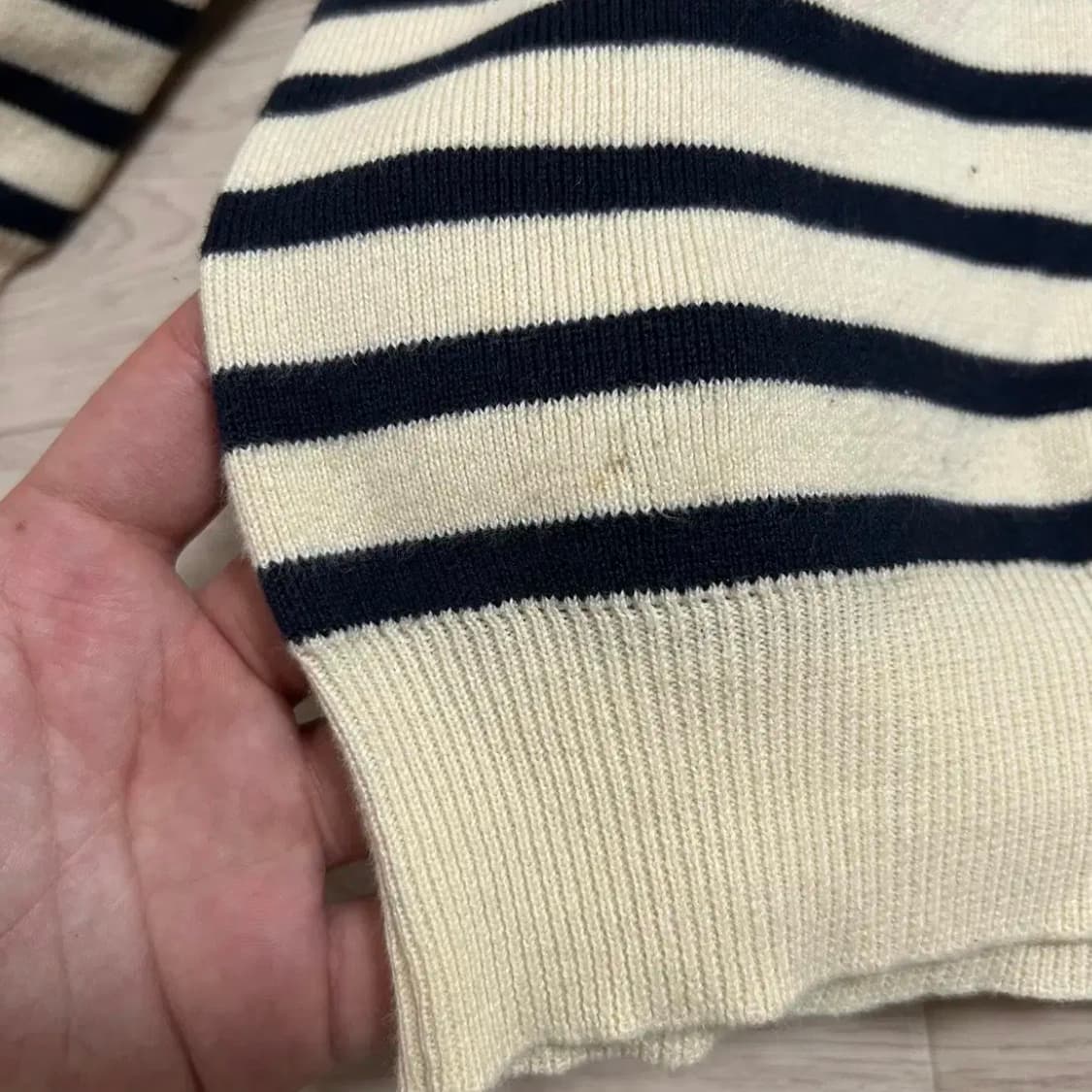 폴로 데님앤서플라이 스트라이프 코튼 니트(M) 상품이미지5
