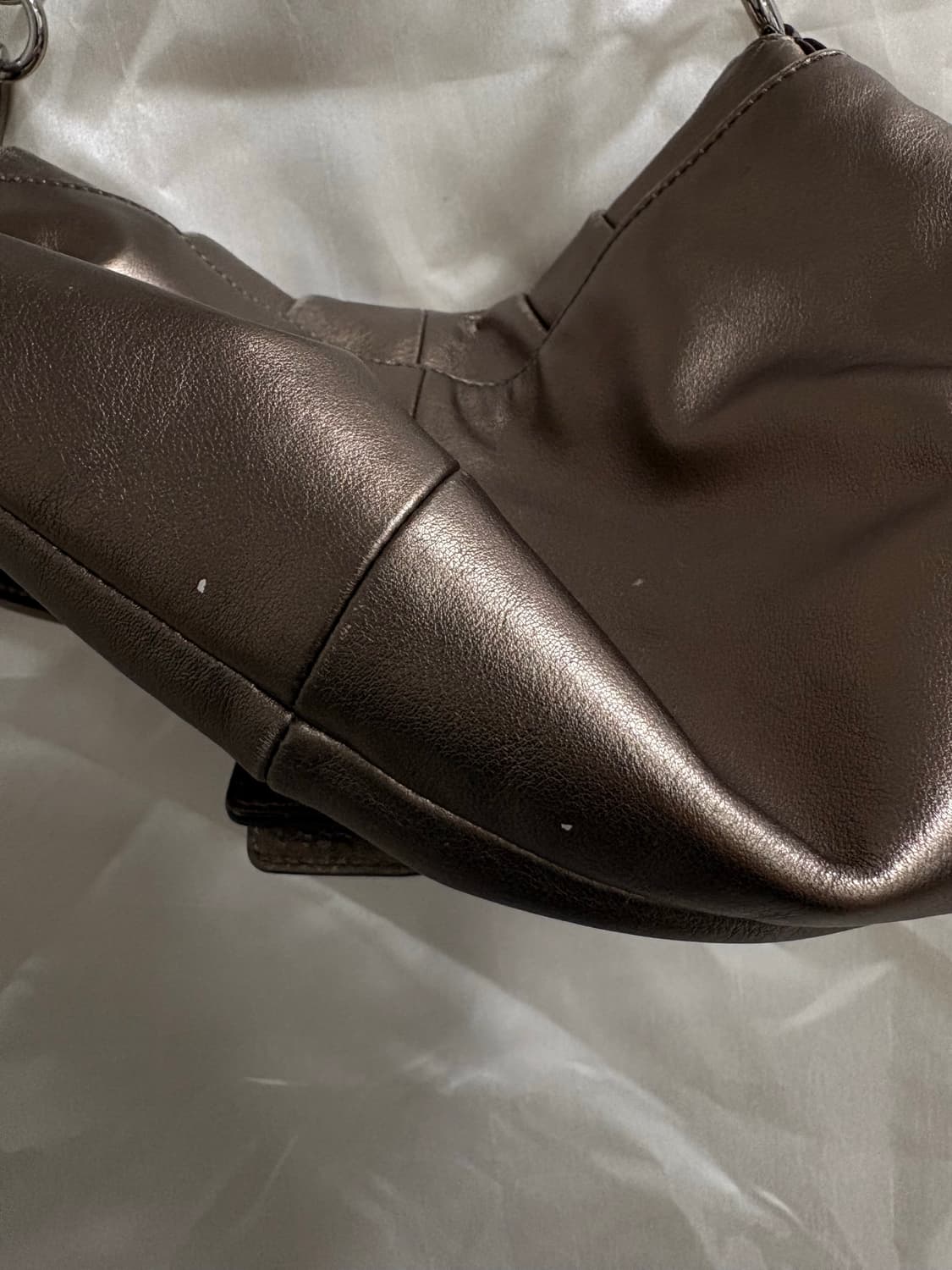 Coach gold brown glitter shoulder bag 상품이미지7