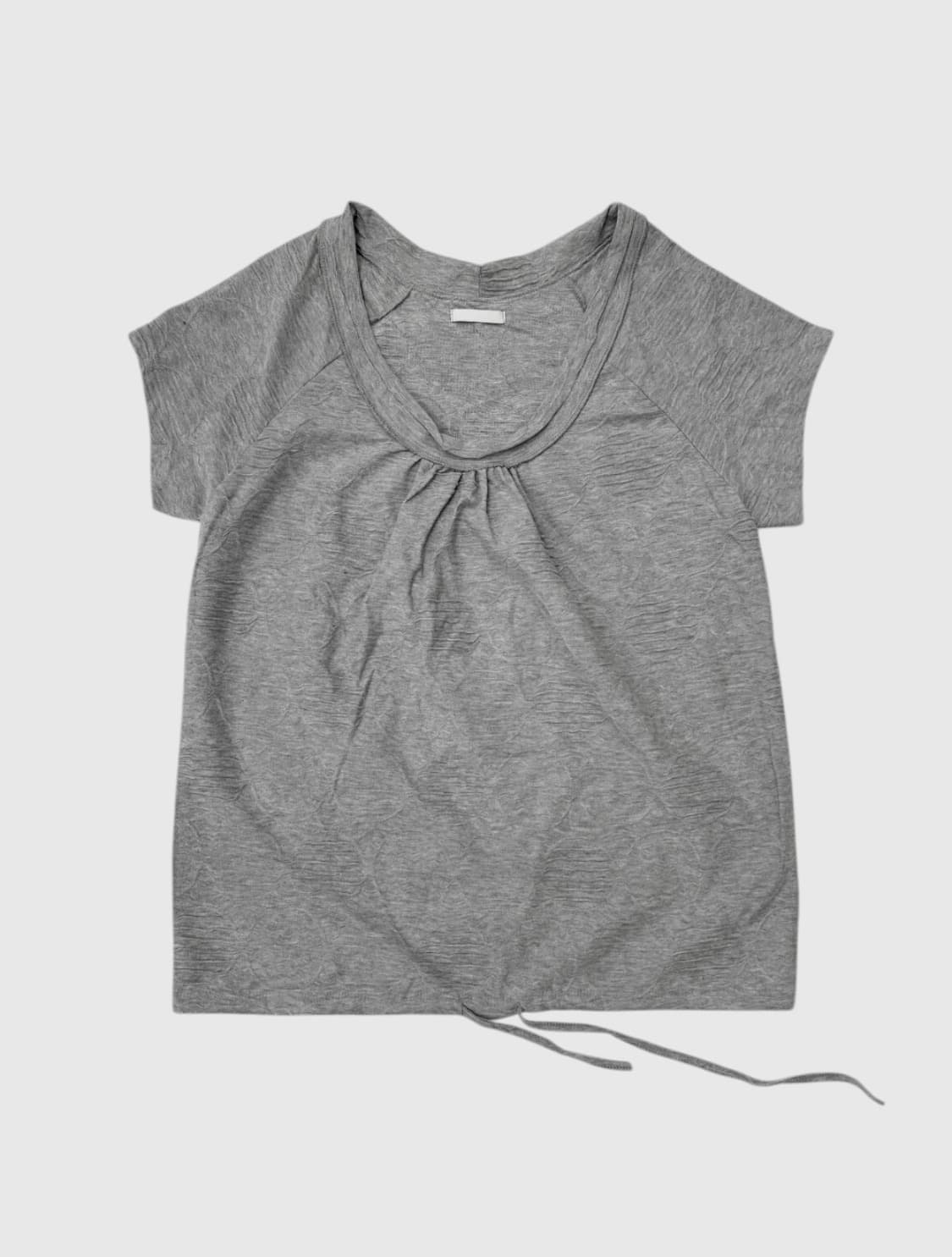 도트 보트넥 반펄 티셔츠 상품이미지2