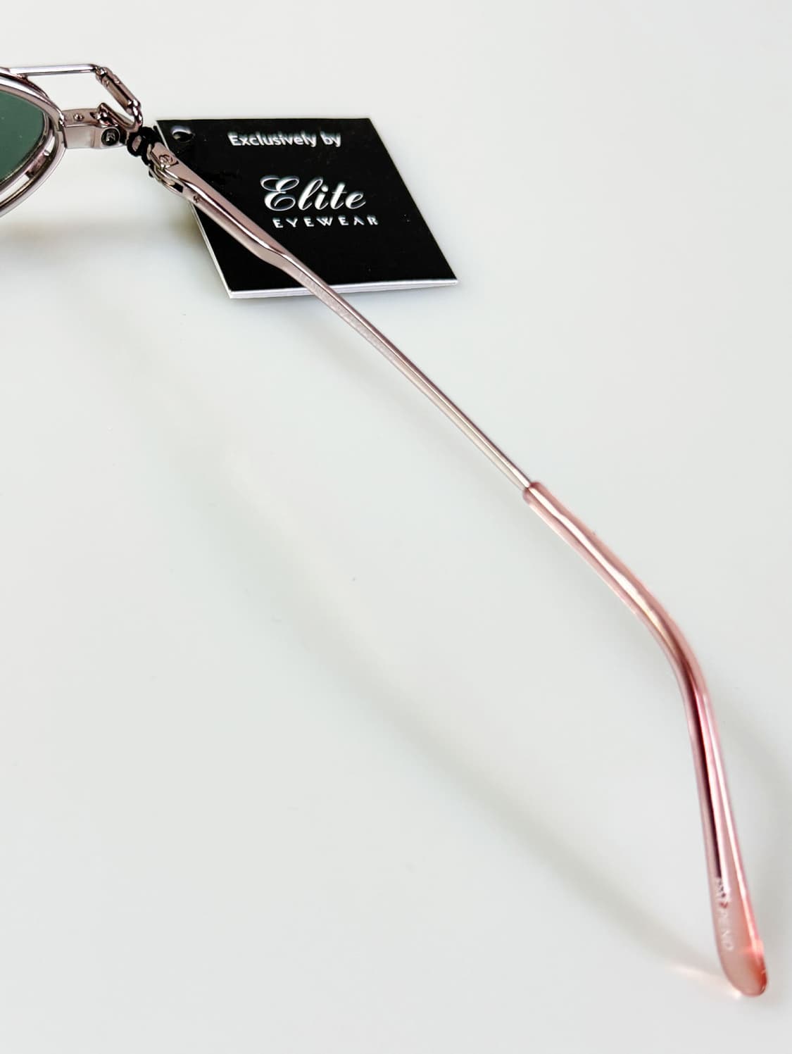 미국제 ELITE 클립온 핑크 크롬 슬림 오벌 프레임 빈티지 안경 상품이미지7