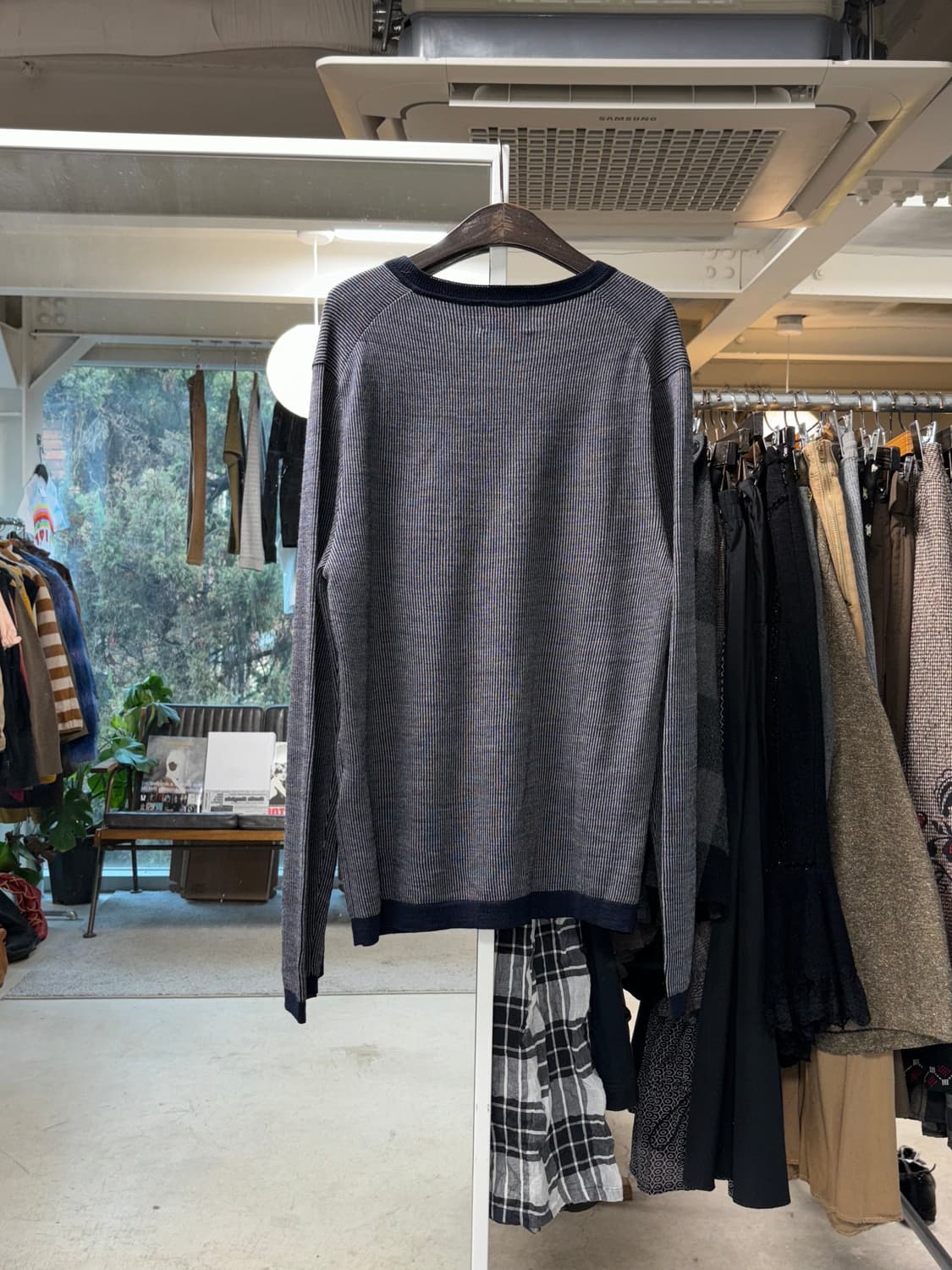 솔리드 옴므 브이넥 울니트 상품이미지2