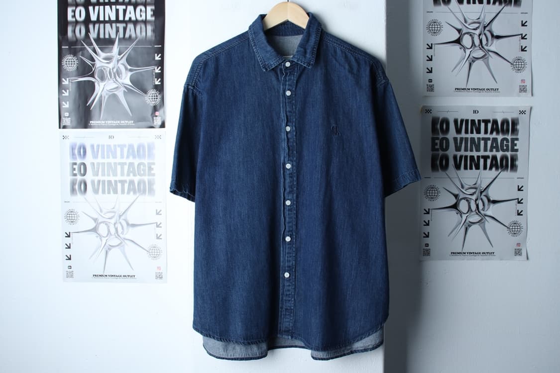 (M-XL) 라퍼지스토어 반팔 카라 티셔츠 셔츠 남방 오버핏-H31679 상품이미지2