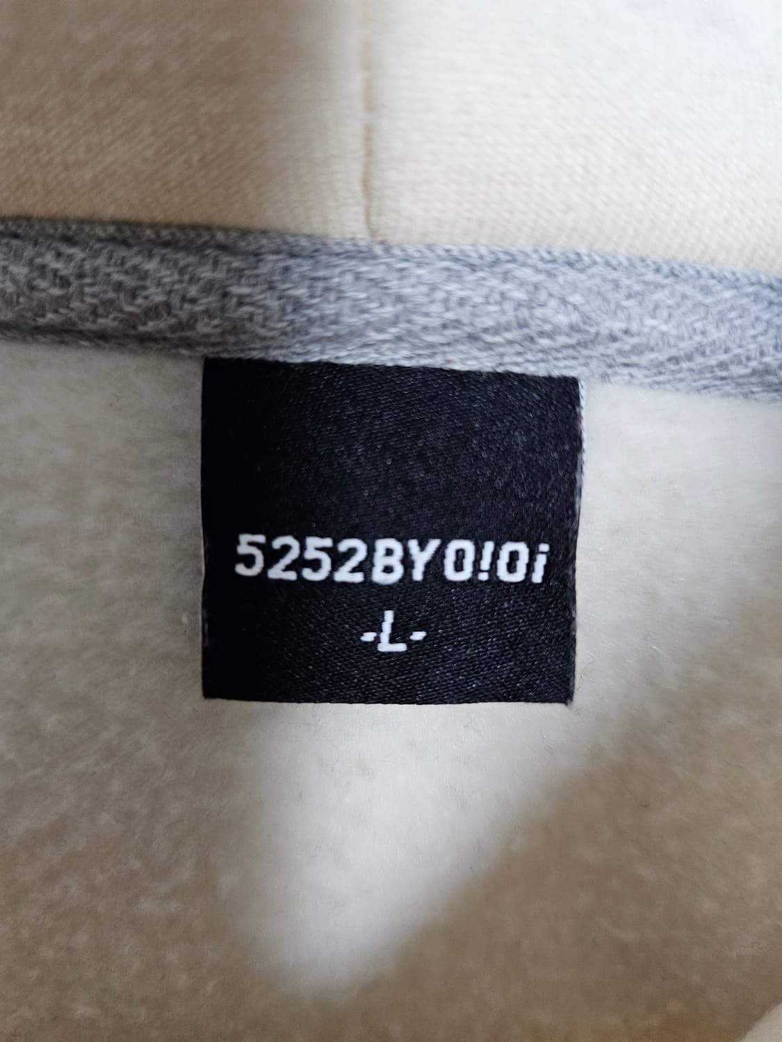 OI OI 아이보리 후드티 L 상품이미지3