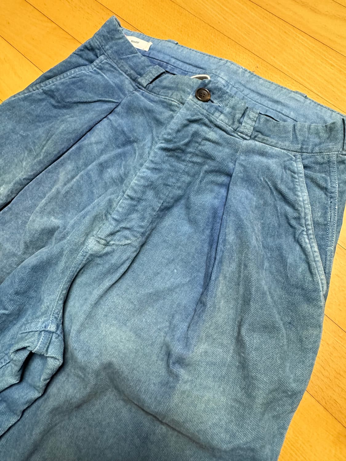 언필 unfil 벨벳 다잉 팬츠 상품이미지2