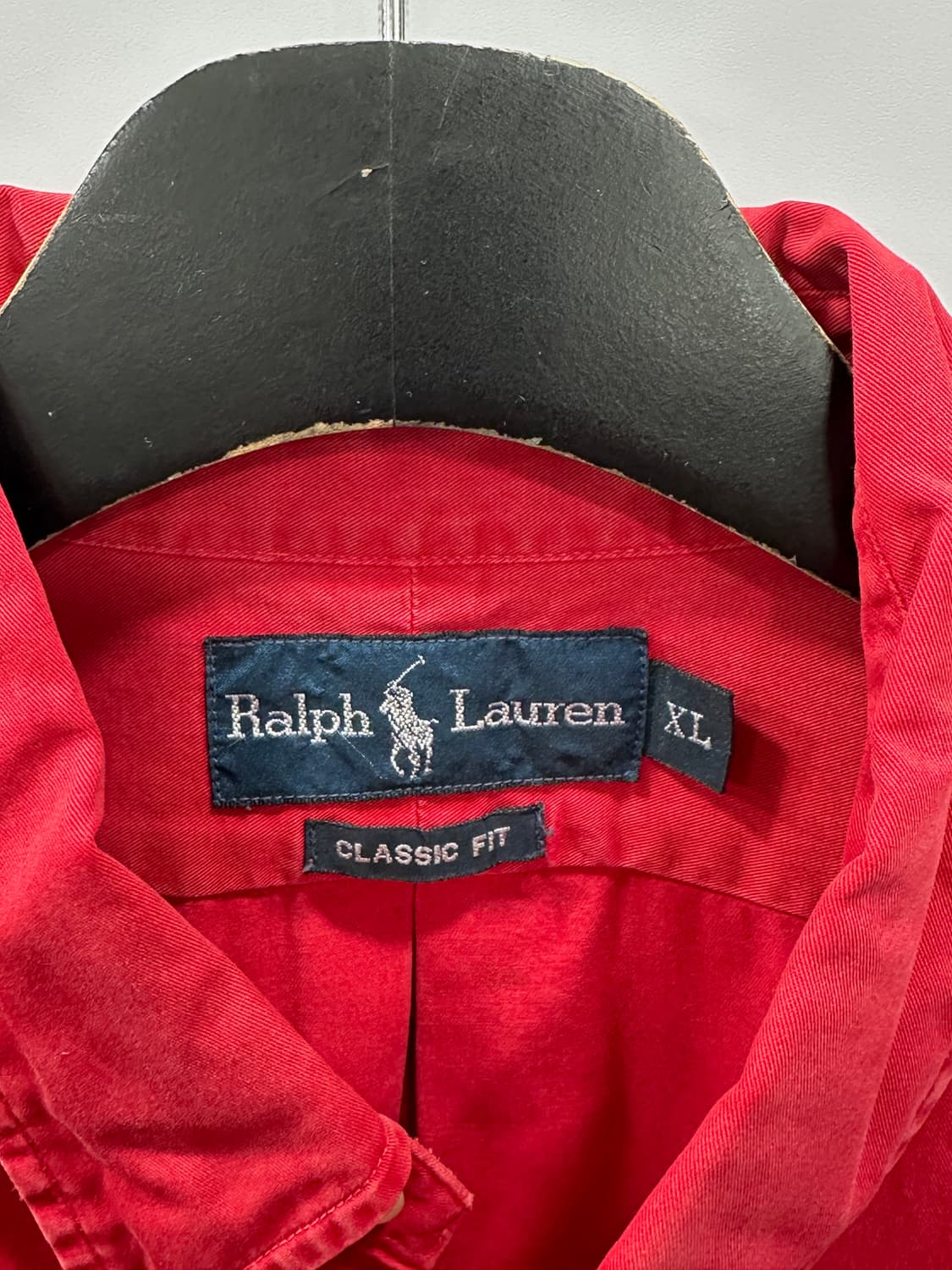 폴로 랄프로렌 옥스포드 셔츠 클래식핏 레드 XL 상품이미지8