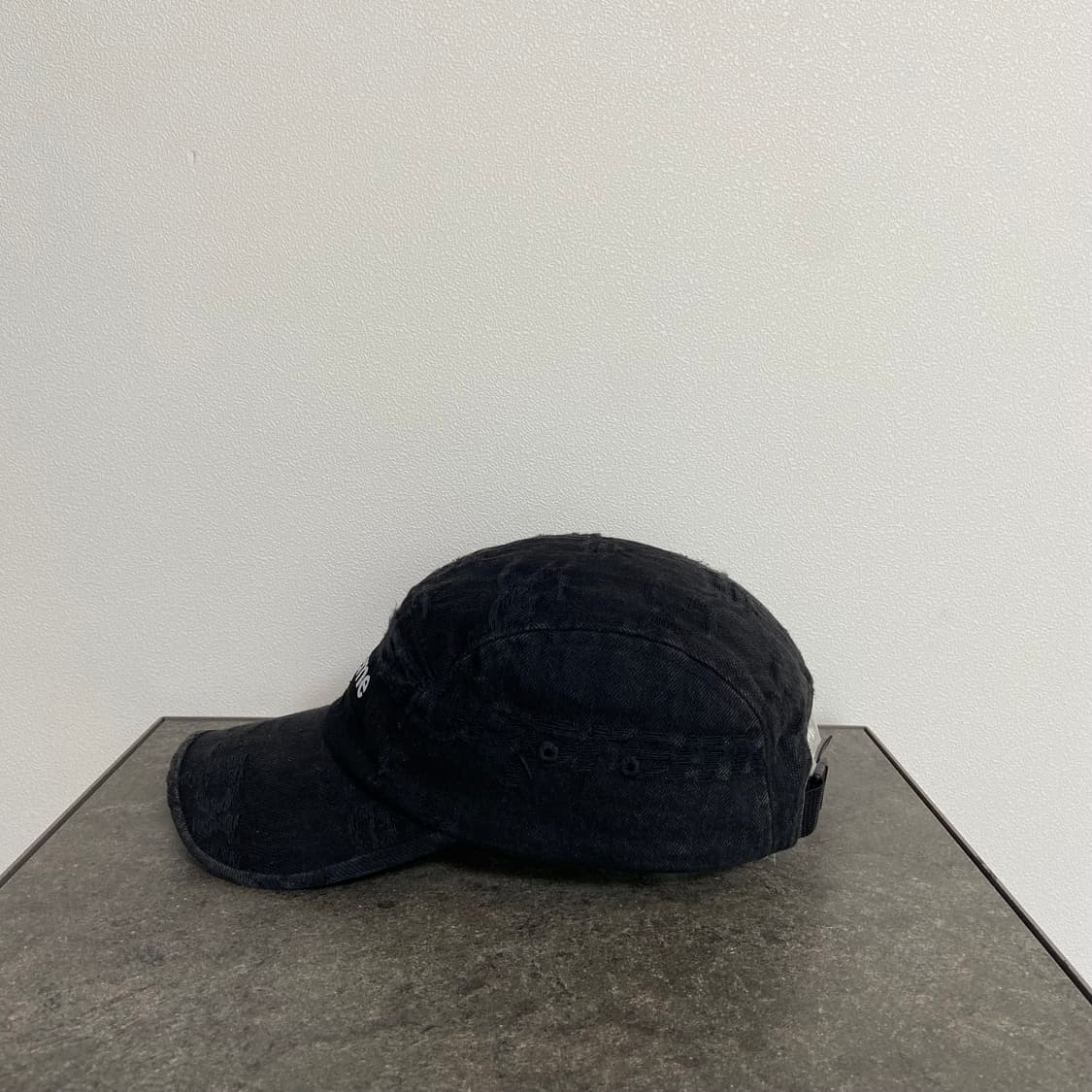 (OS) 슈프림 박스로고 캠프캡 모자 21SS 프레이드 데님 블랙 상품이미지2