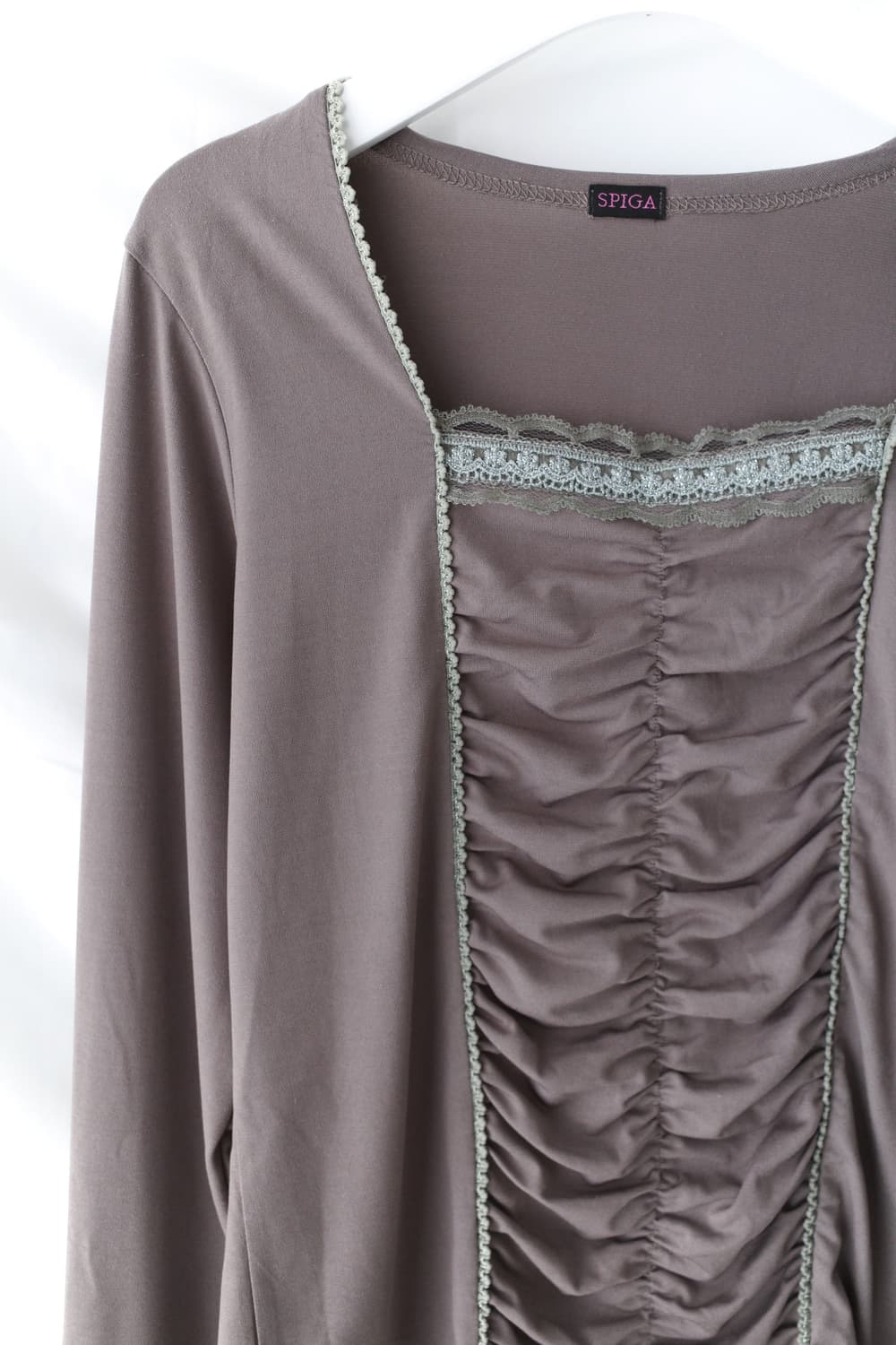 shirring lace long sleeve 상품이미지3