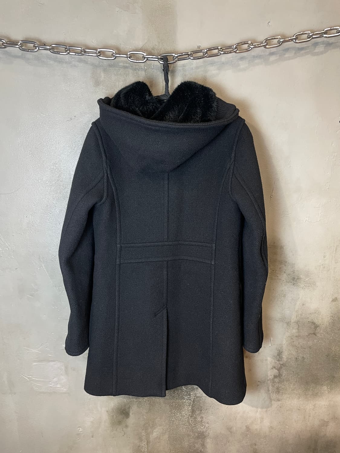 스나오 쿠와하라 커브드 더플코트 상품이미지5