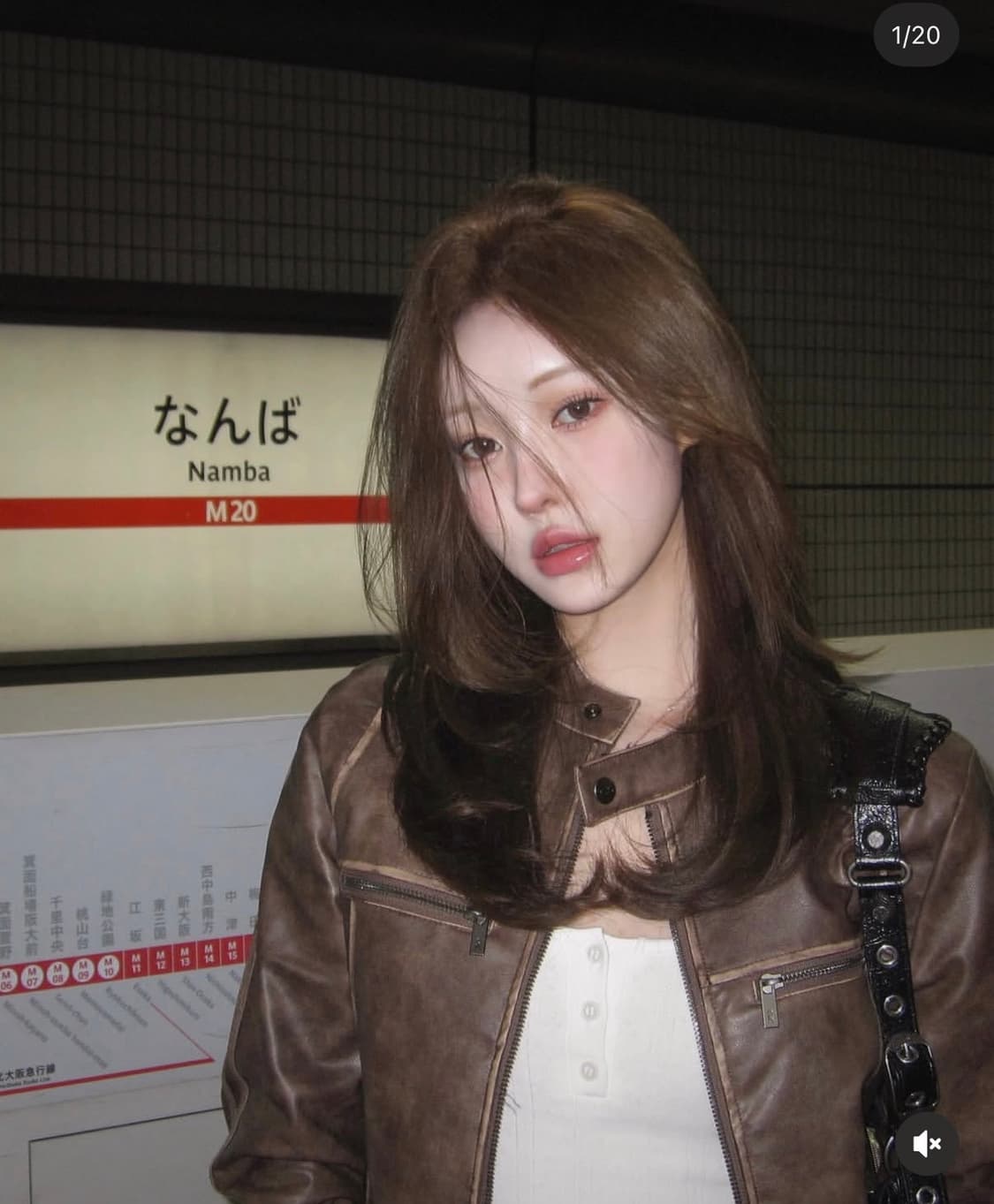 오아이오아이 빈티지 레더 자켓 상품이미지2