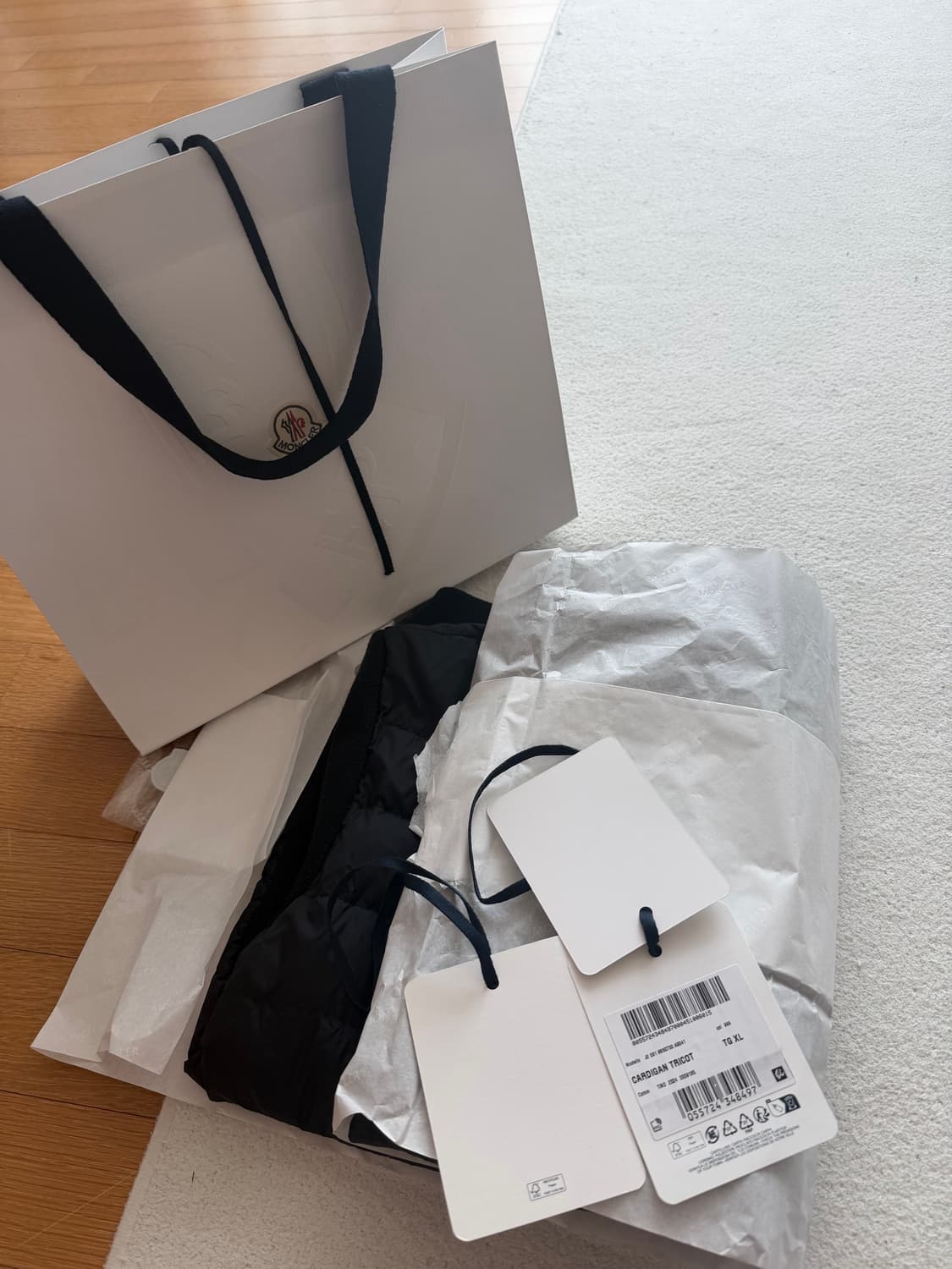 몽클레어 김현우 니트패딩 25ss 블랙 XL 상품이미지9