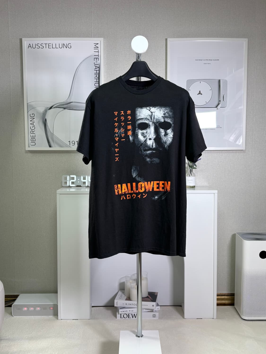 할로윈 (HALLOWEEN) 공포 영화 프린팅 빈티지 티셔츠 L 상품이미지1