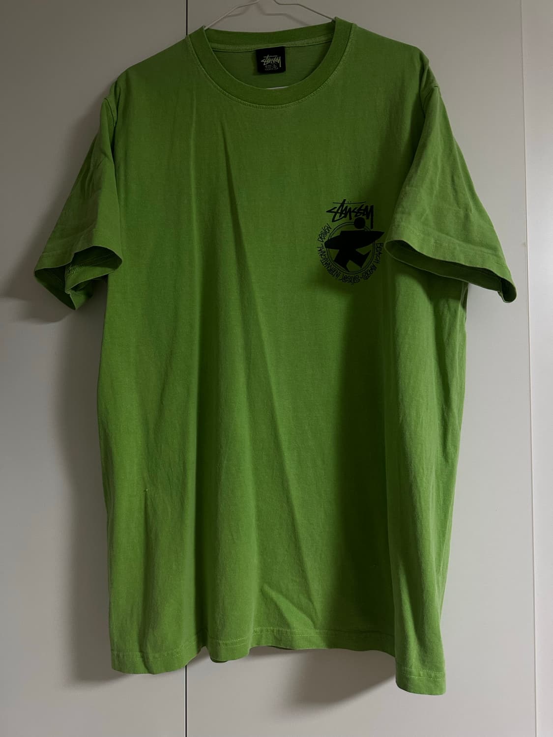 스투시 비치 루트 티셔츠 그린 피그먼트 반팔티 사이즈 L Stussy B 상품이미지5