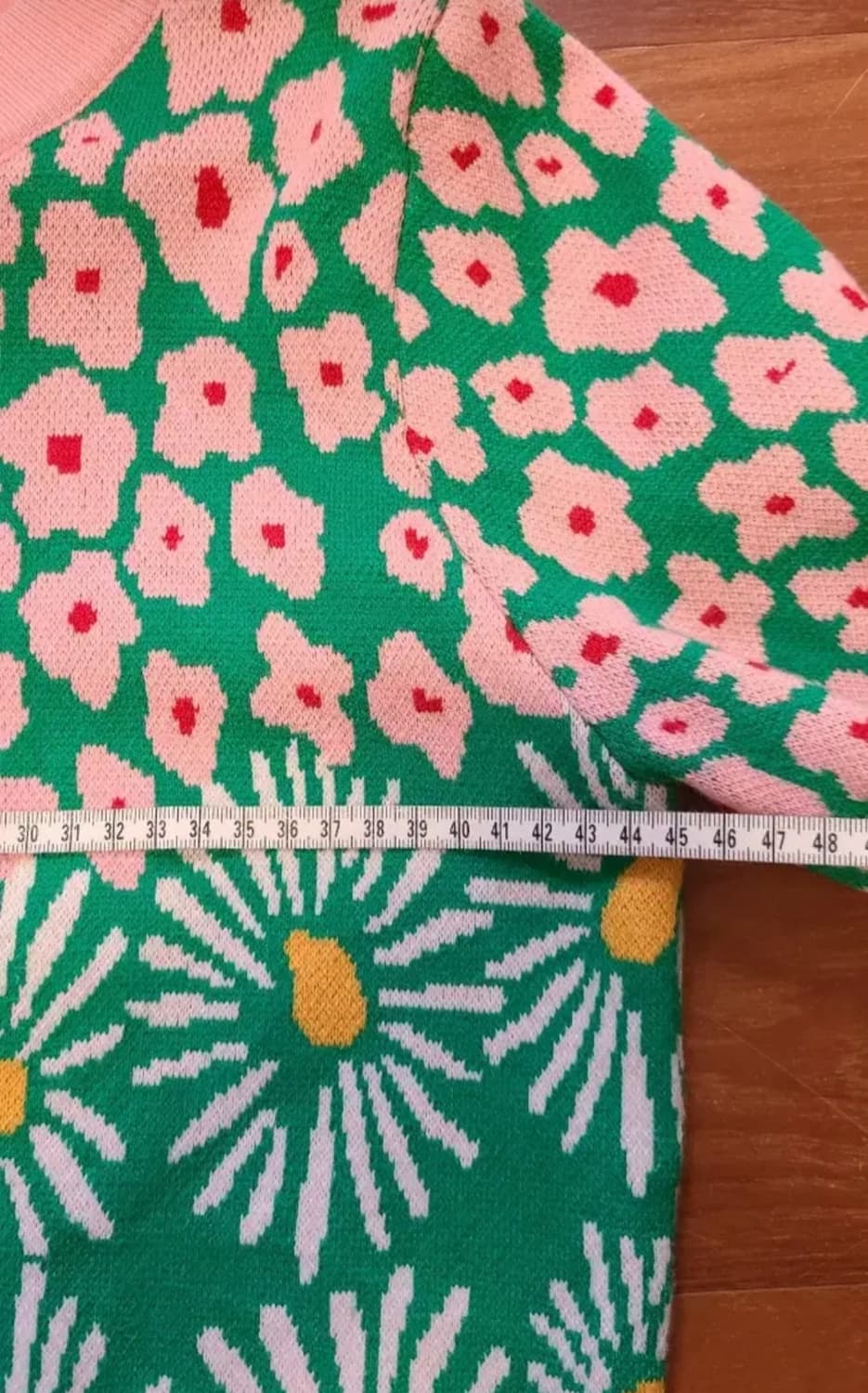 벚꽃 플라워 패턴 니트 상품이미지6