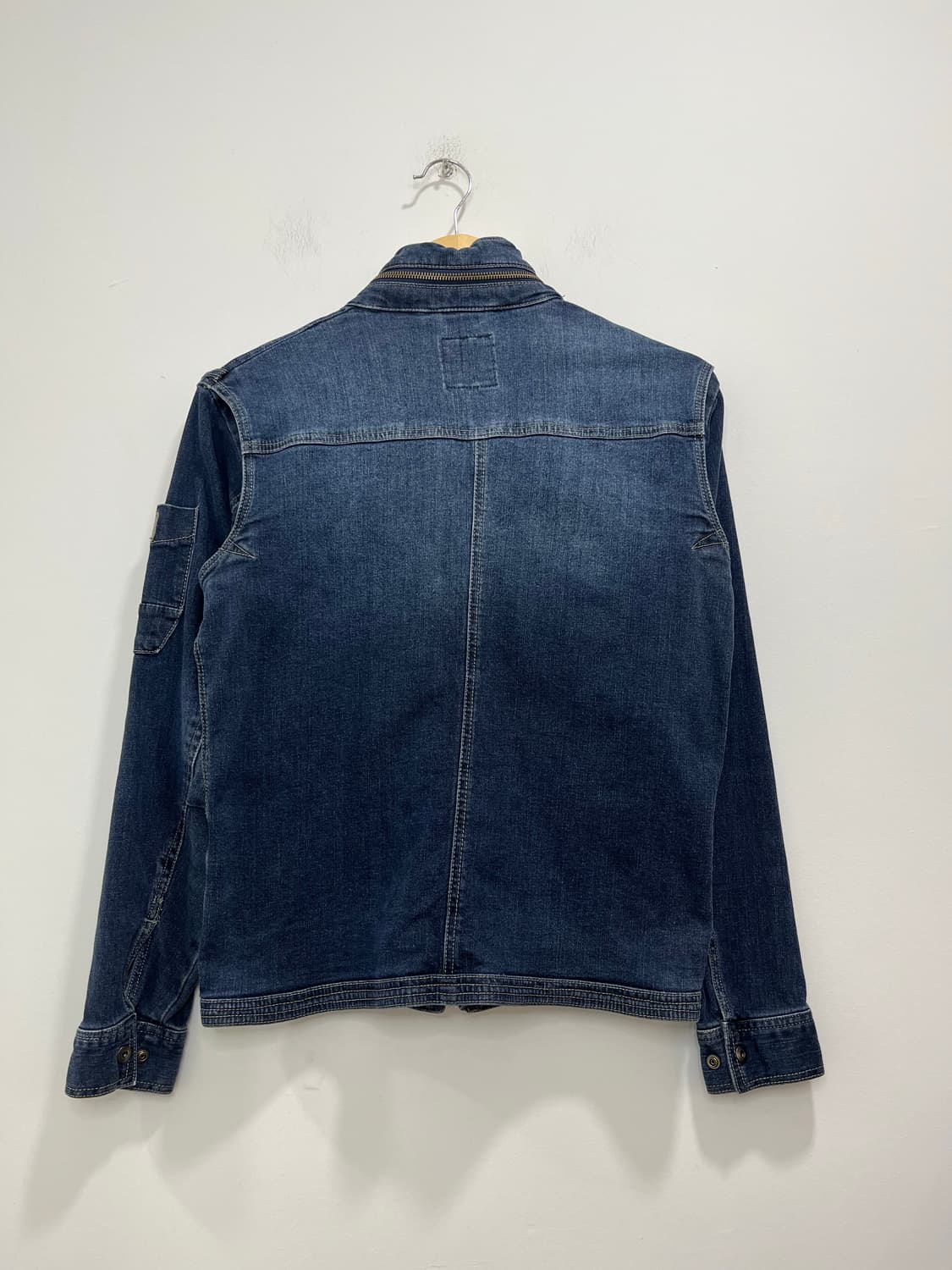 일본 빈티지 락펑크 카고 포켓 데님 집업 자켓 상품이미지6