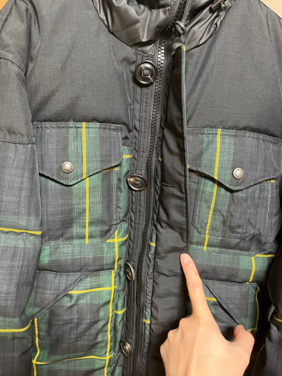 S 폴로 랄프로렌 블랙와치 다운패딩 상품이미지7