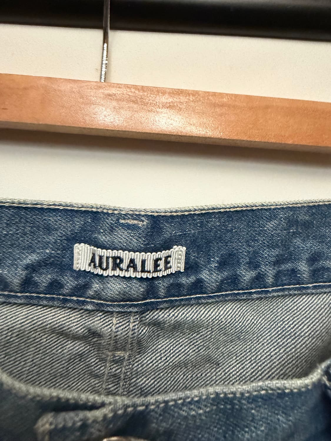 오라리 25aw 셀비지 헤비와이드 데님 상품이미지3