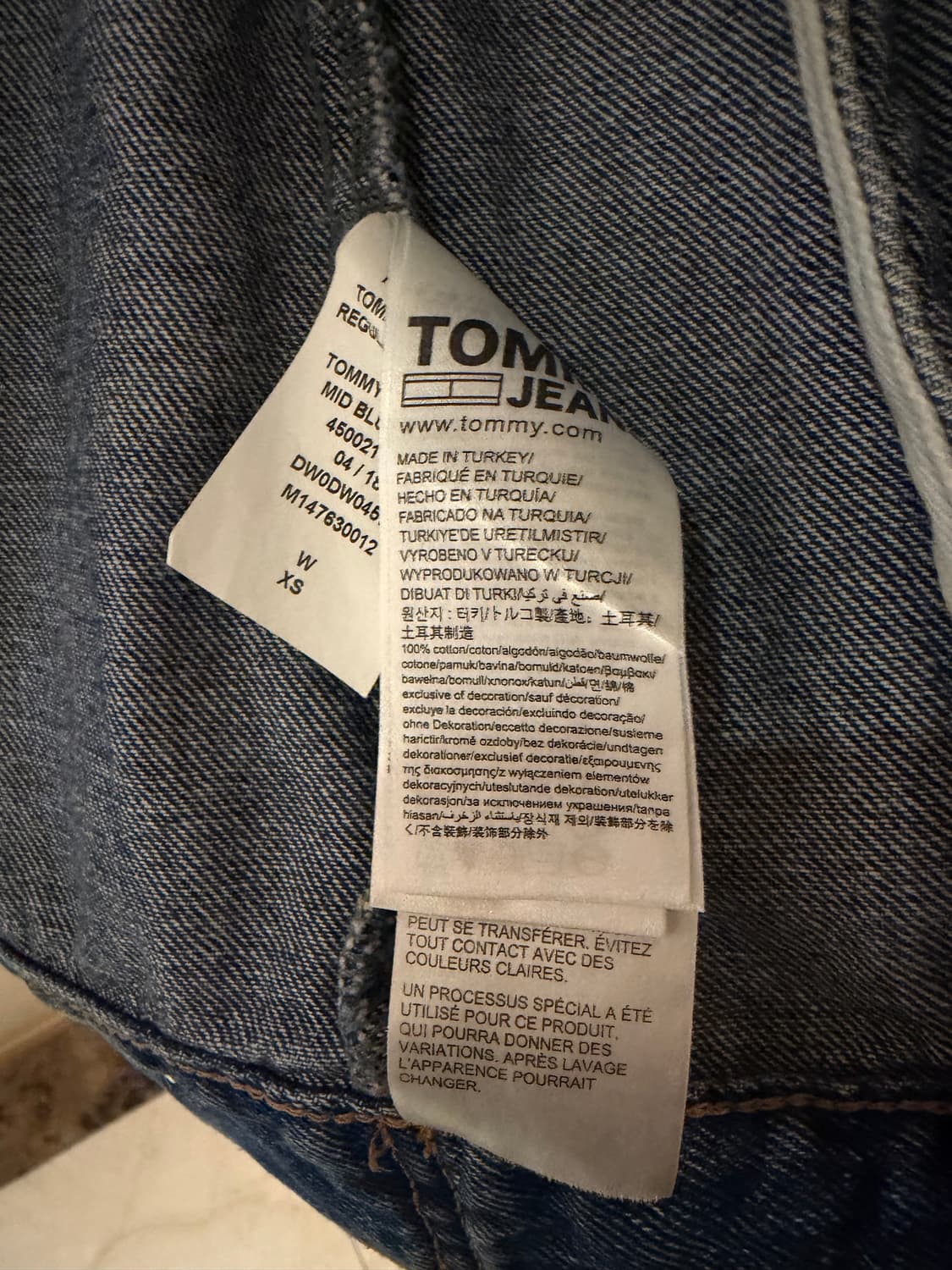 (XS)타미힐피거 중청 데님자켓 상품이미지4