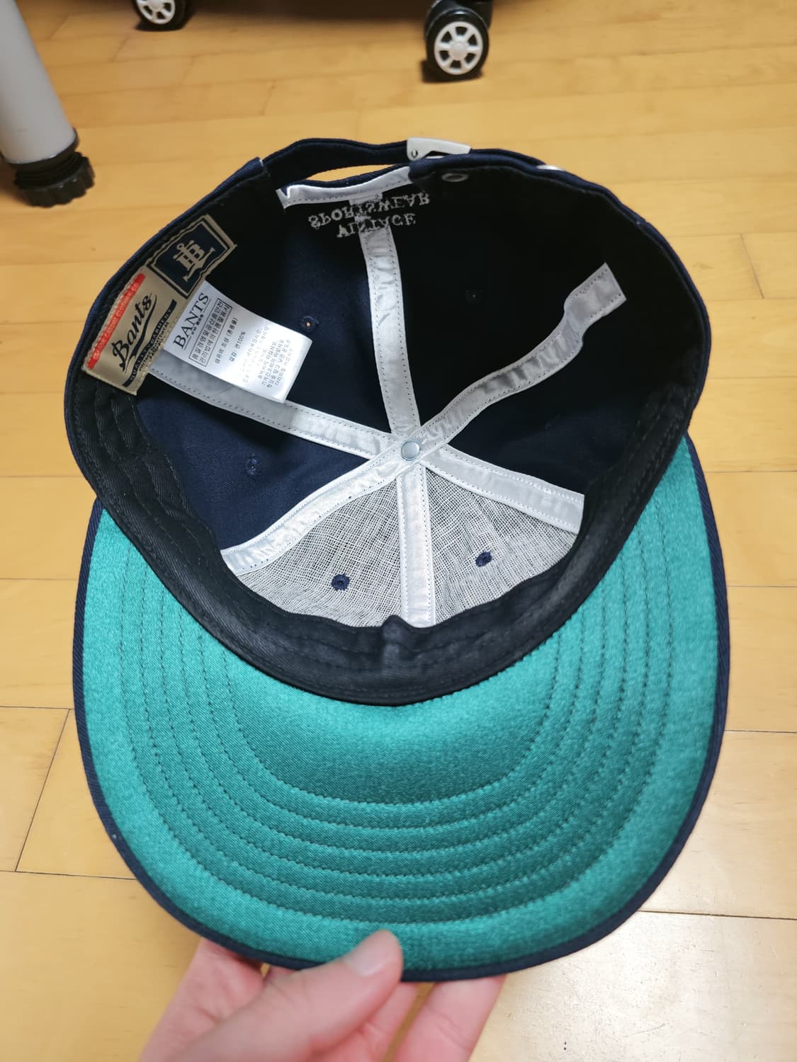 반츠 앵커 로고 코튼 트윌 빈티지 베이스 볼캡 모자 네이비 상품이미지3