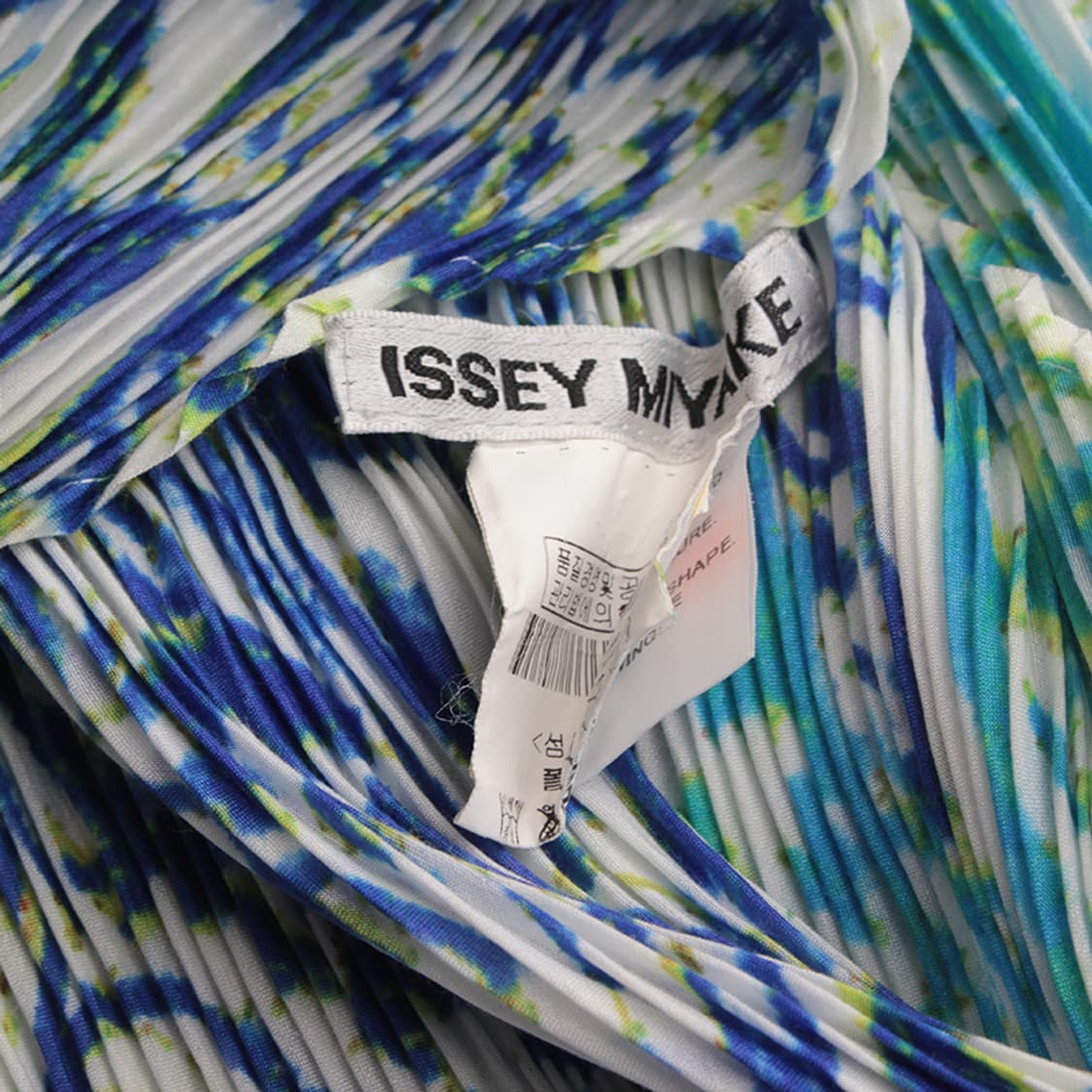 이세이 미야케 블루 플리츠 롱스카프 상품이미지3