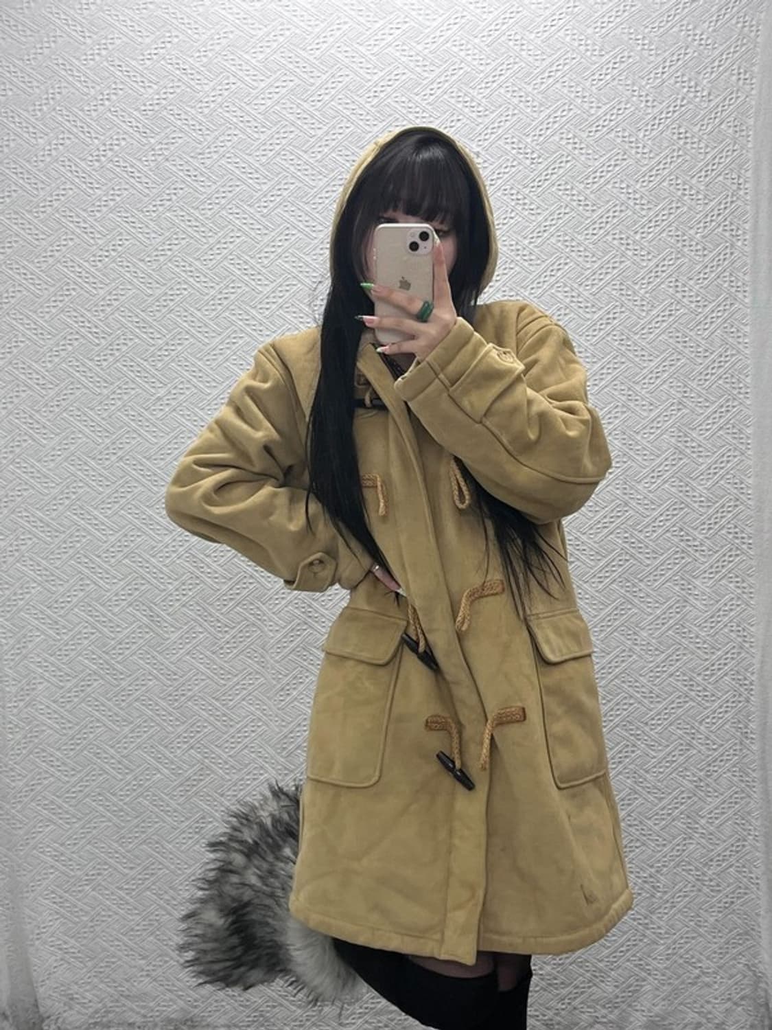 폴로 랄프로렌 폭닥 스웨이드 캐주얼 떡볶이 더플 코트 95 C08973 상품이미지1