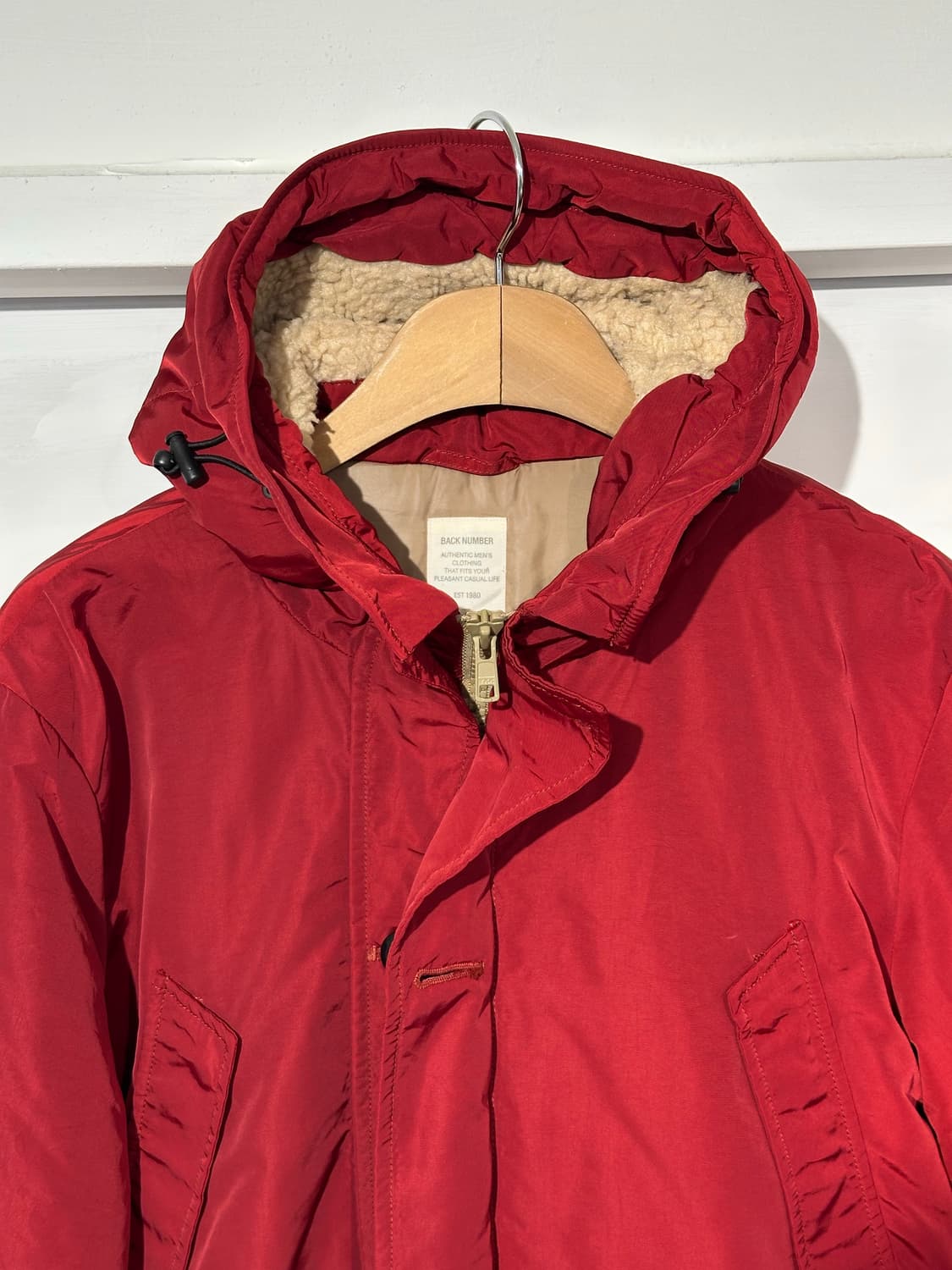 딥 레드 후드파카 상품이미지7