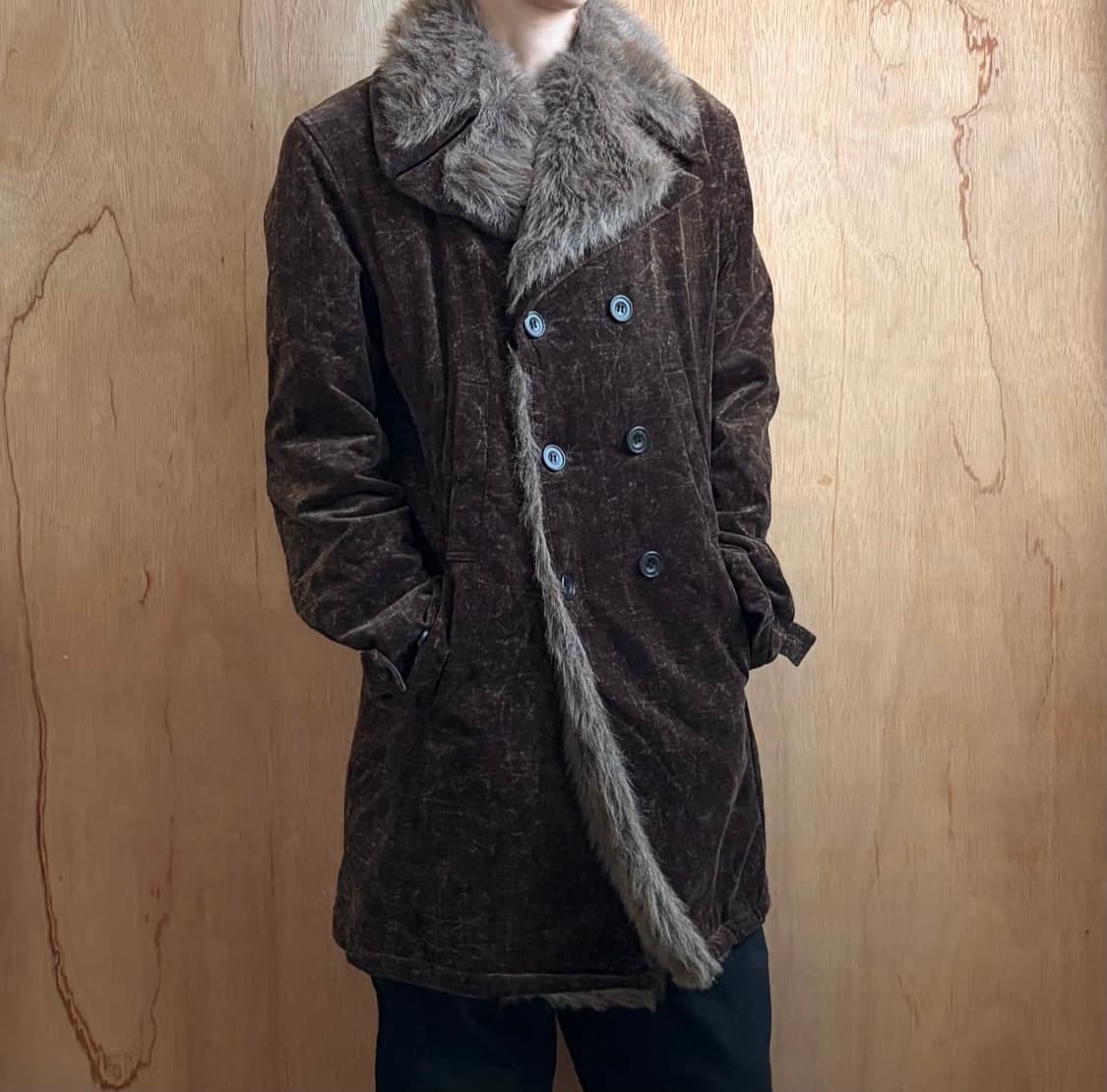 토네이도 마트 벨루어 퍼 트리밍 코트 상품이미지7