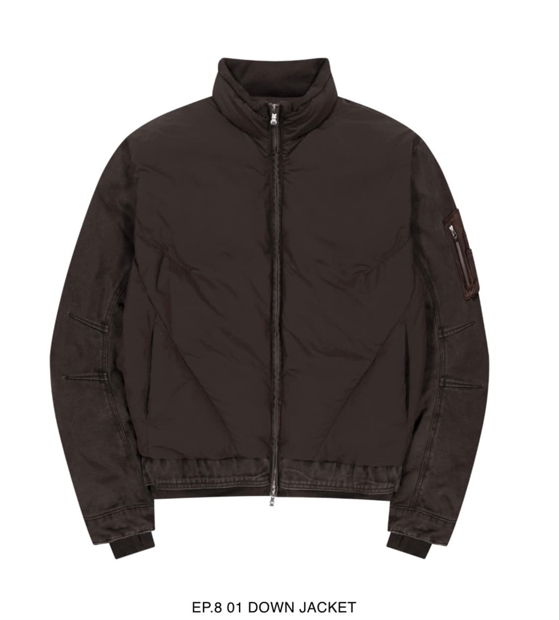 (M) 엑슬림 xlim ep8 01 다운 패딩 브라운 새상품 상품이미지1