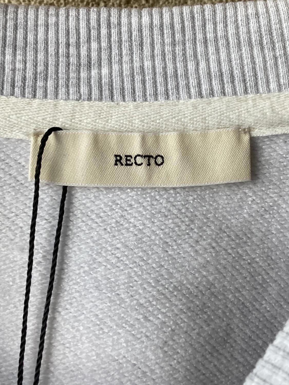 렉토 LLEGE 로고 크롭 맨투맨 스웻셔츠 후드티 네이비 상품이미지6