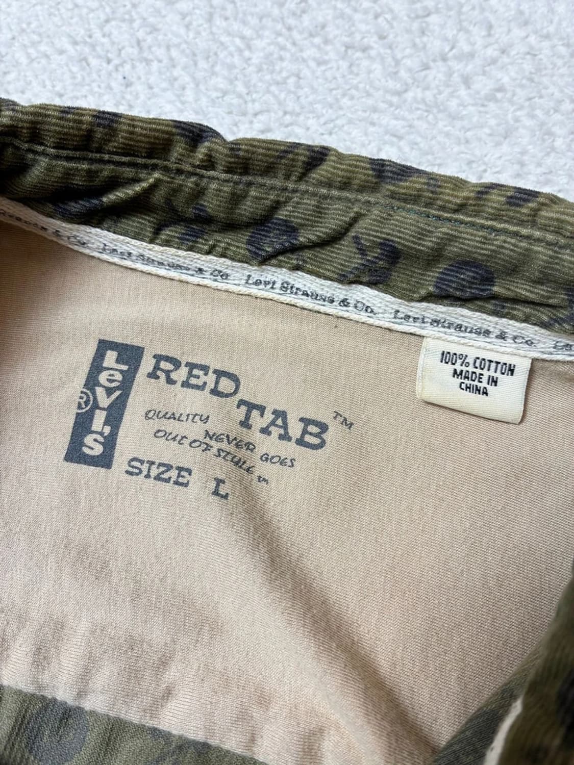 리바이스 레드탭 00's 코듀로이 패턴 셔츠 PN7797 상품이미지7