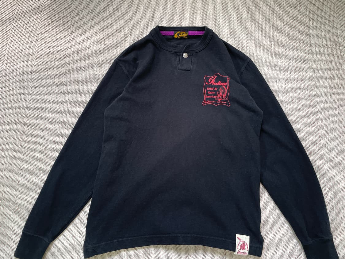 토요엔터프라이즈 x 인디언 모터사이클 코코펠리 롱슬리브 J04339 상품이미지6