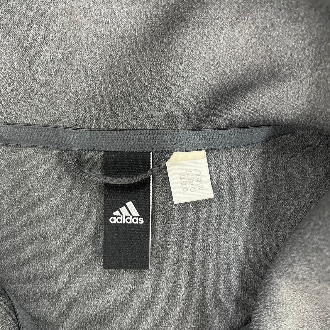 [실측확인] 아디다스 그레이 집업 져지 자켓 0119M1 상품이미지2